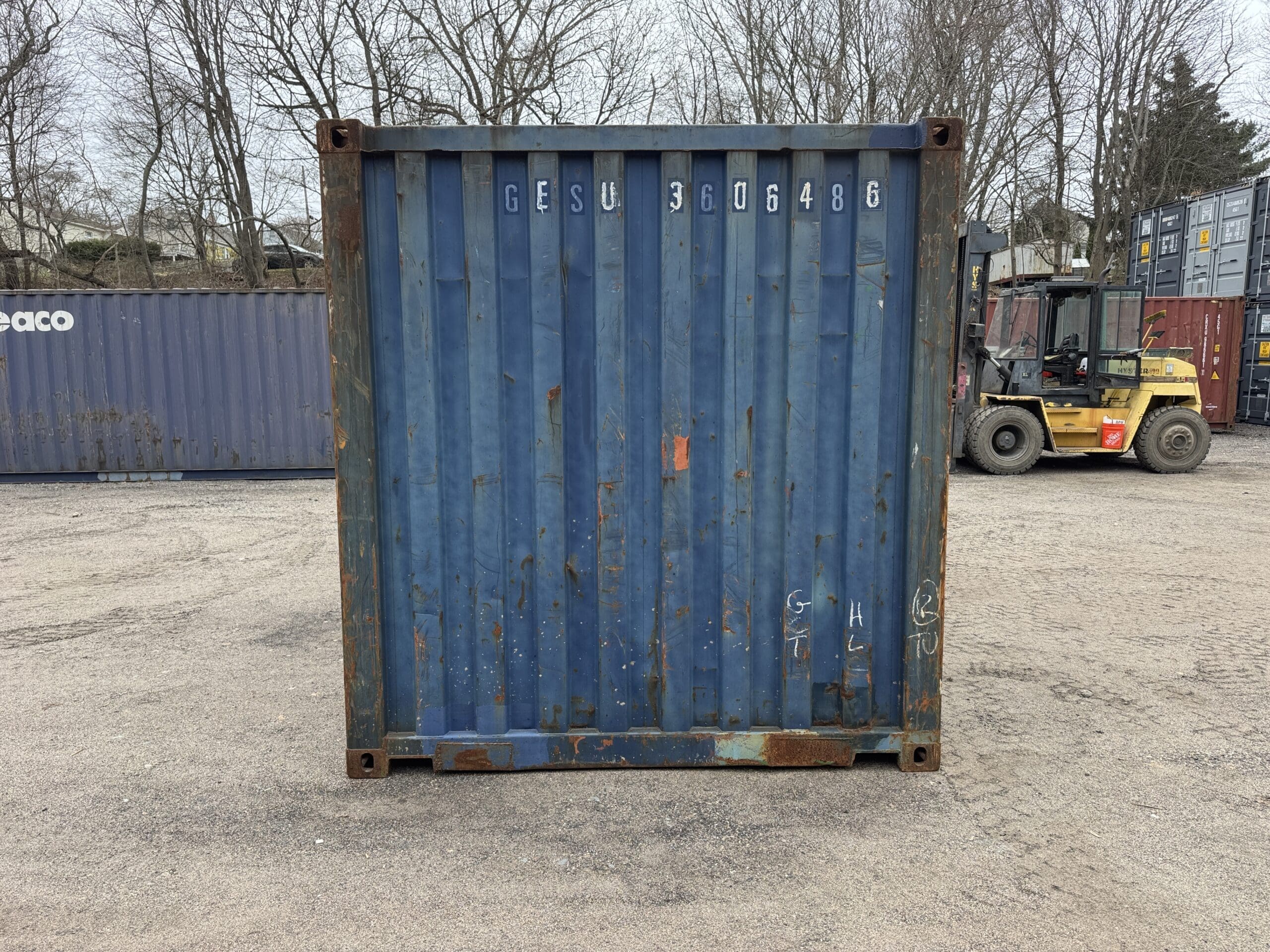 20ft Used Shipping Container – Wind & Watertight – Blue — 20ft — used (image 9 of 12)