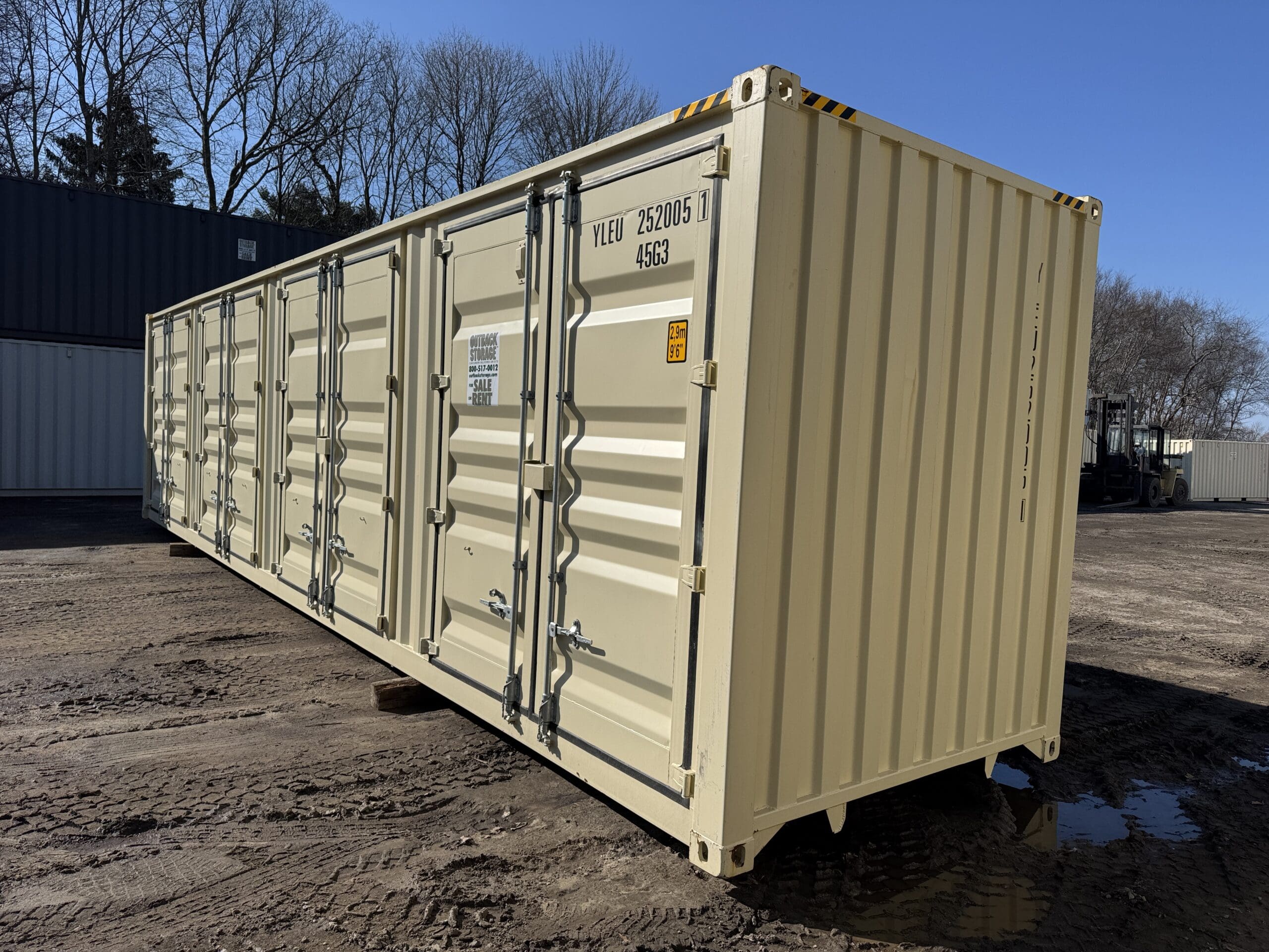 40ft New High Cube Shipping Container – Wind & Watertight – Beige — 40ft — new (image 10 of 12)
