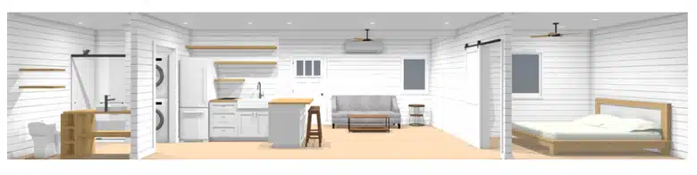 The Luke | 1 Bedroom Shipping Container Home | 40FT + 20FT Luxury Container House — 20ft — new (image 11 of 12)
