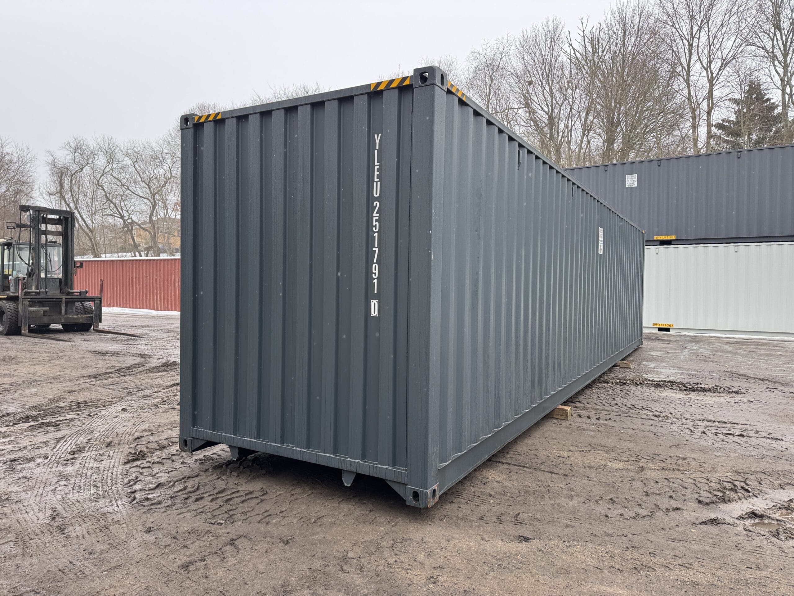 40ft New High Cube Shipping Container – Wind & Watertight – Dk Gray — 40ft — new (image 11 of 12)