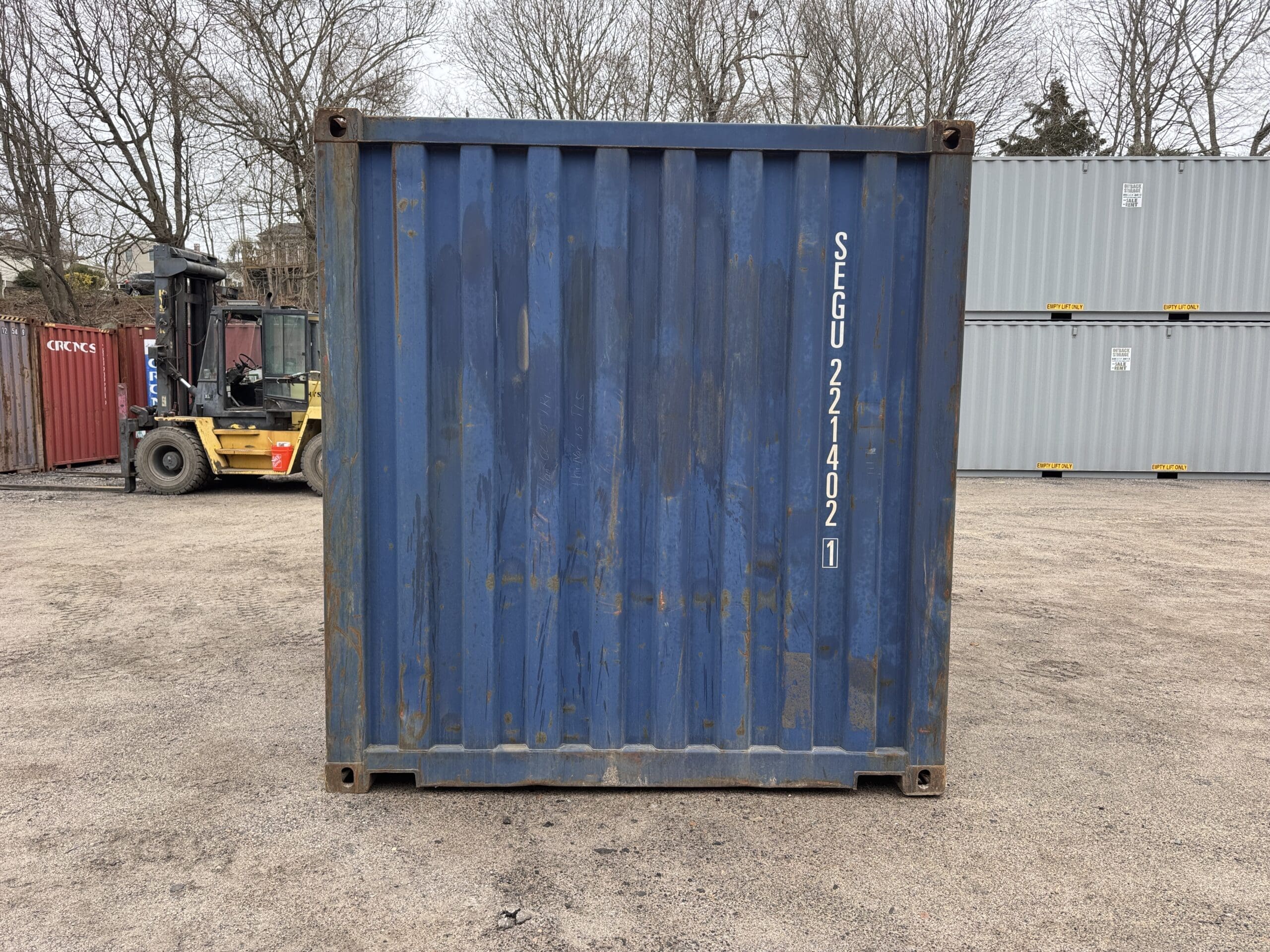 20ft Used Shipping Container – Wind & Watertight – Blue — 20ft — used (image 10 of 12)