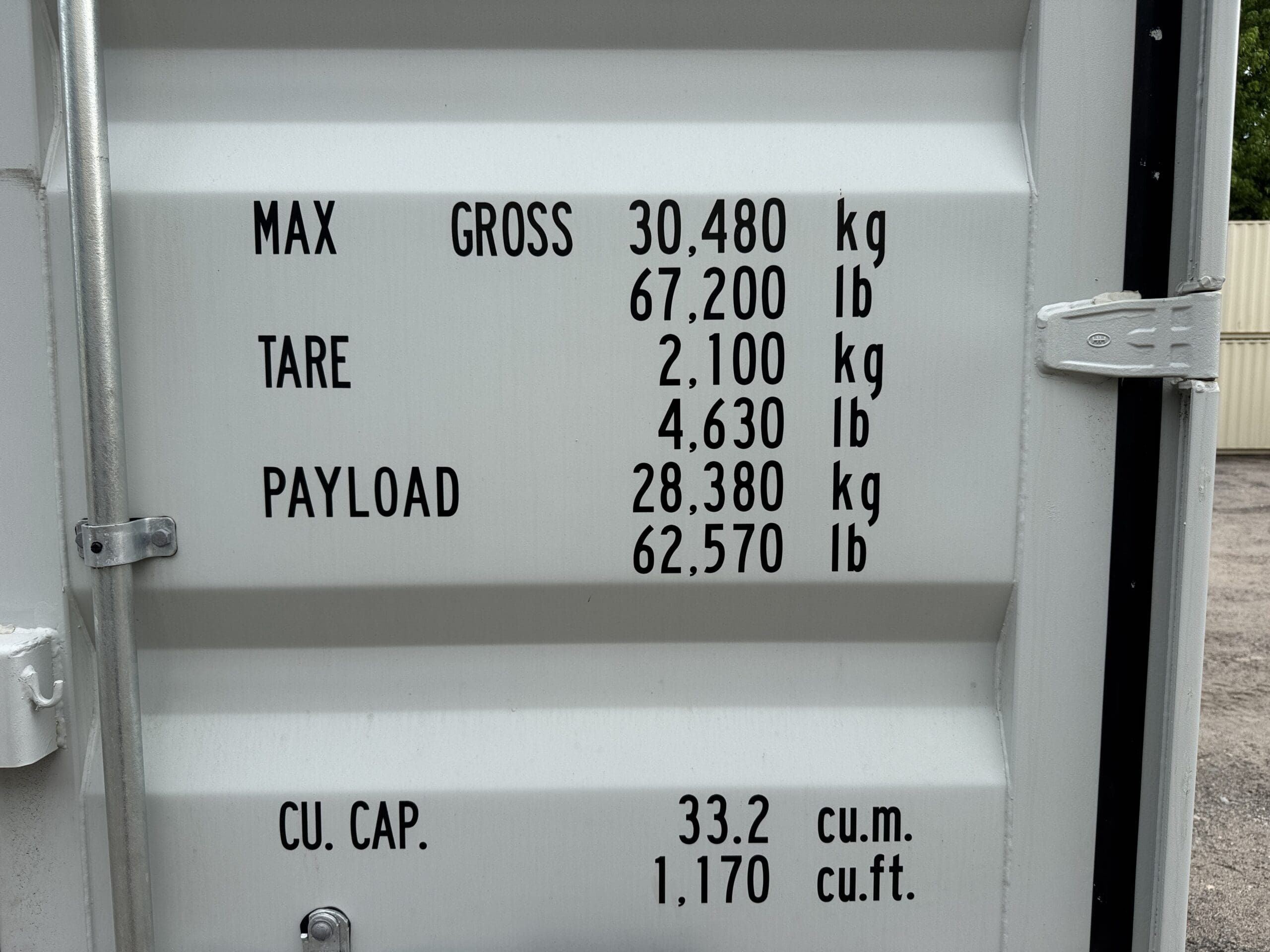 20ft New Shipping Container – Wind & Watertight – Gray — 20ft — new (image 4 of 12)