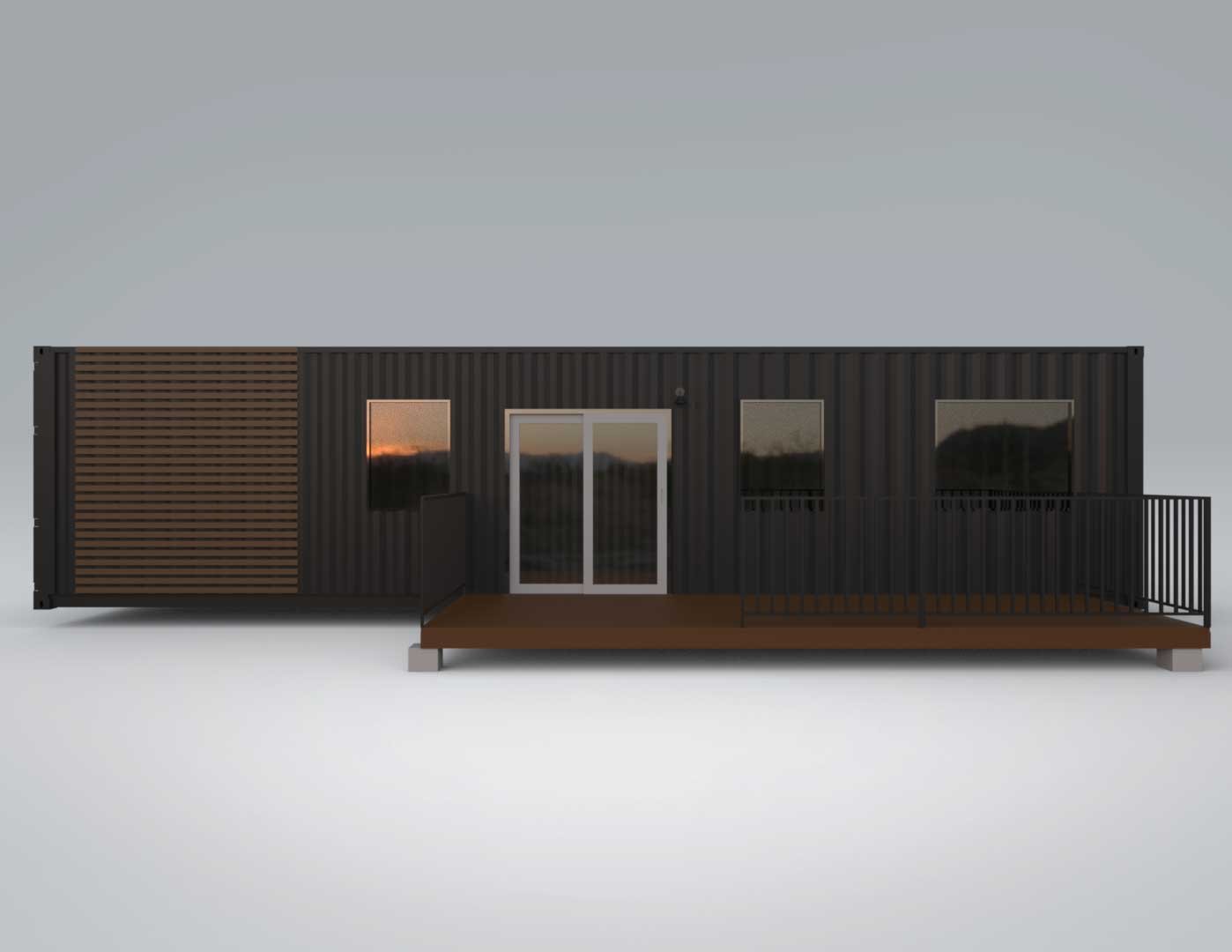 40ft Kennedy Luxury Container Home | 1 Bed 1 Bath Prefab Shipping Container House — 40ft — new (image 20 of 27)