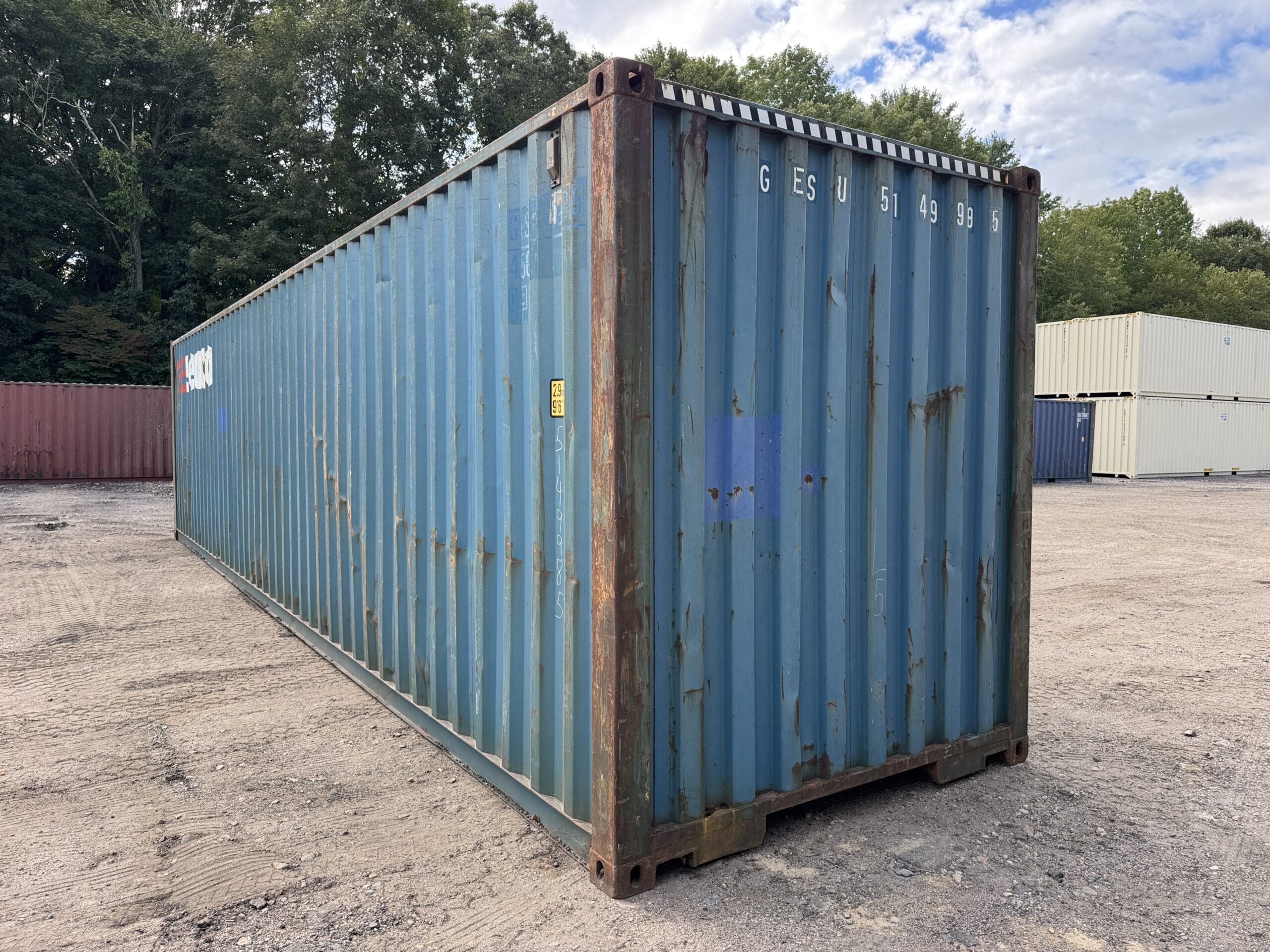 40ft Used High Cube Shipping Container – Wind & Watertight – Blue — 40ft — used (image 8 of 12)