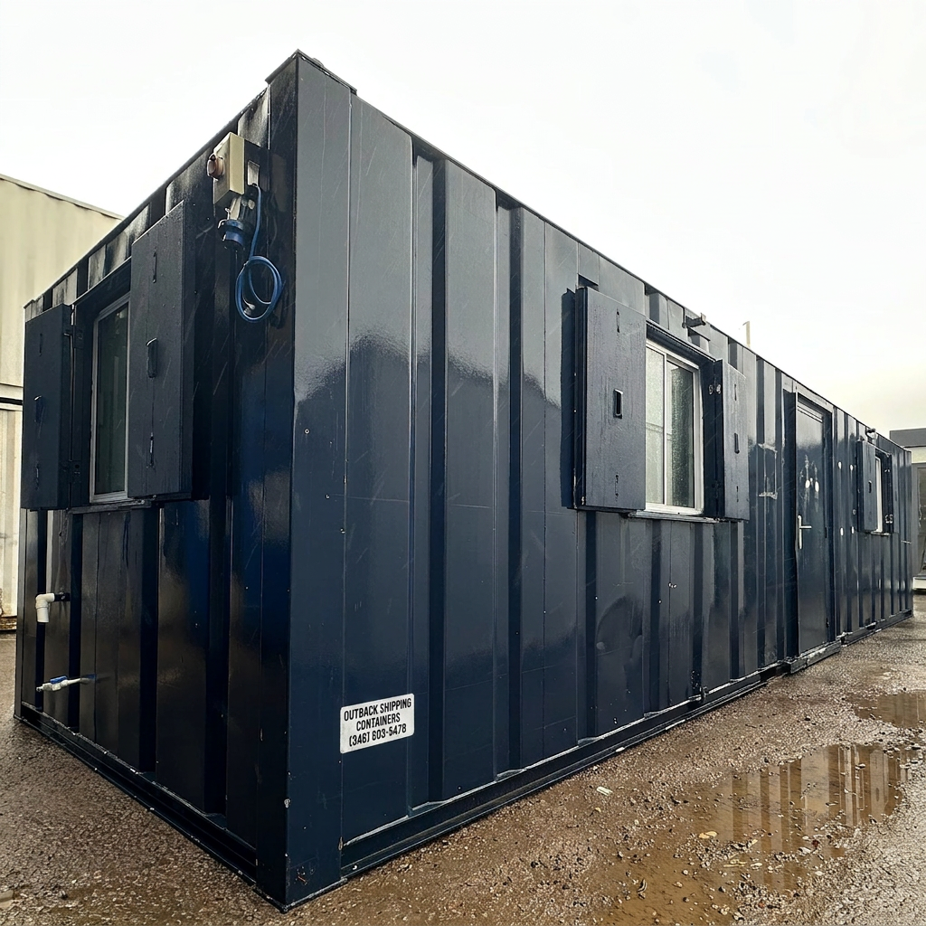 32x10ft — Canteen / Office — 2 Rooms — Building Site Accommodation — Portable Anti-Vandal - image 1