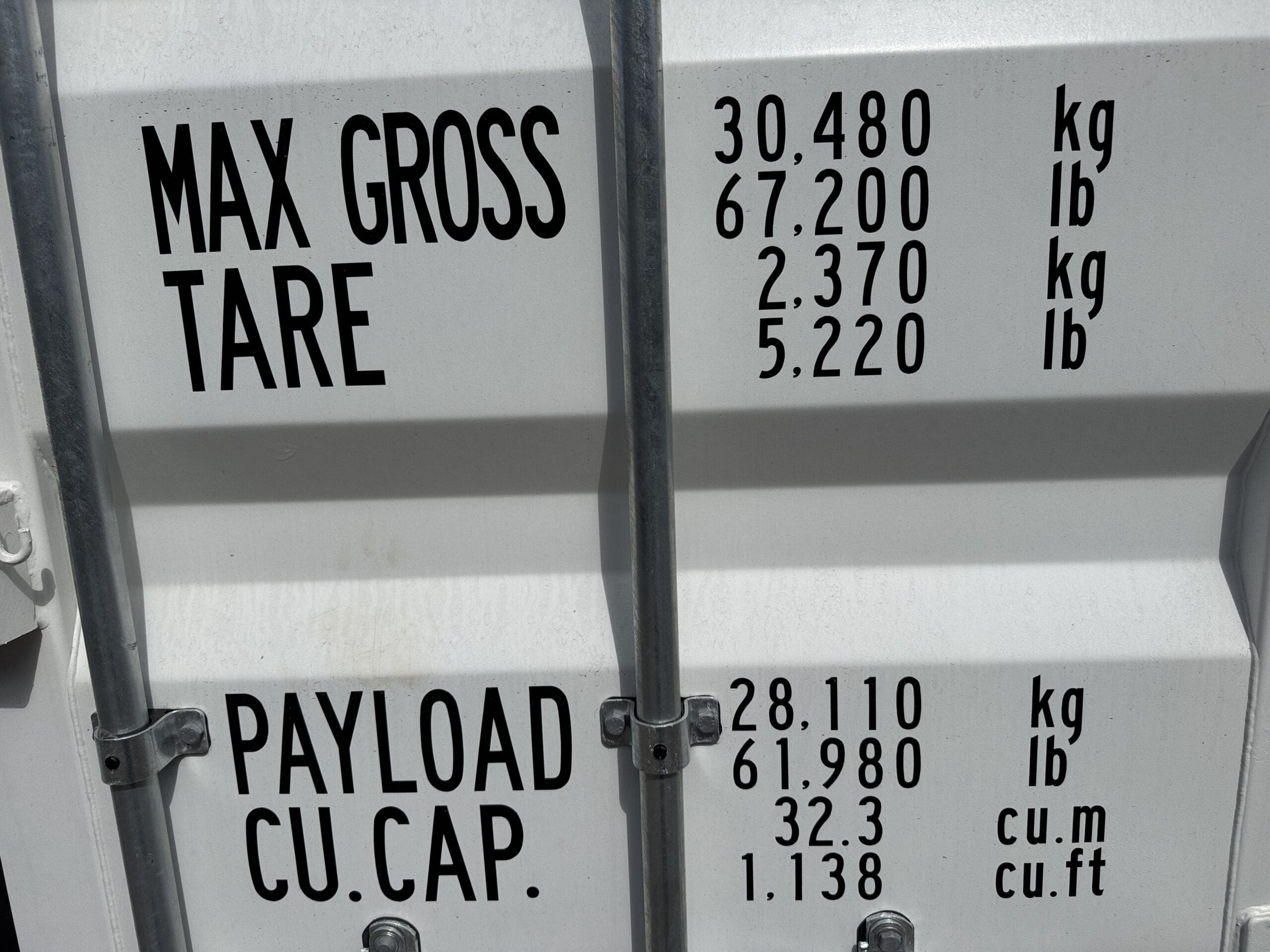 20ft New Shipping Container – Wind & Watertight – White — 20ft — new (image 8 of 12)