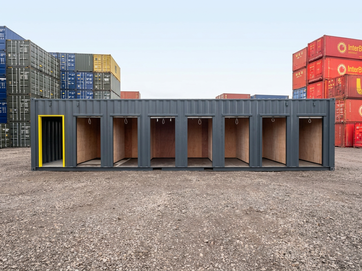 40ft High Cube Multi-Store Container – 7-Bay Self Storage Unit — 40ft — new — storage containers (image 6 of 6)