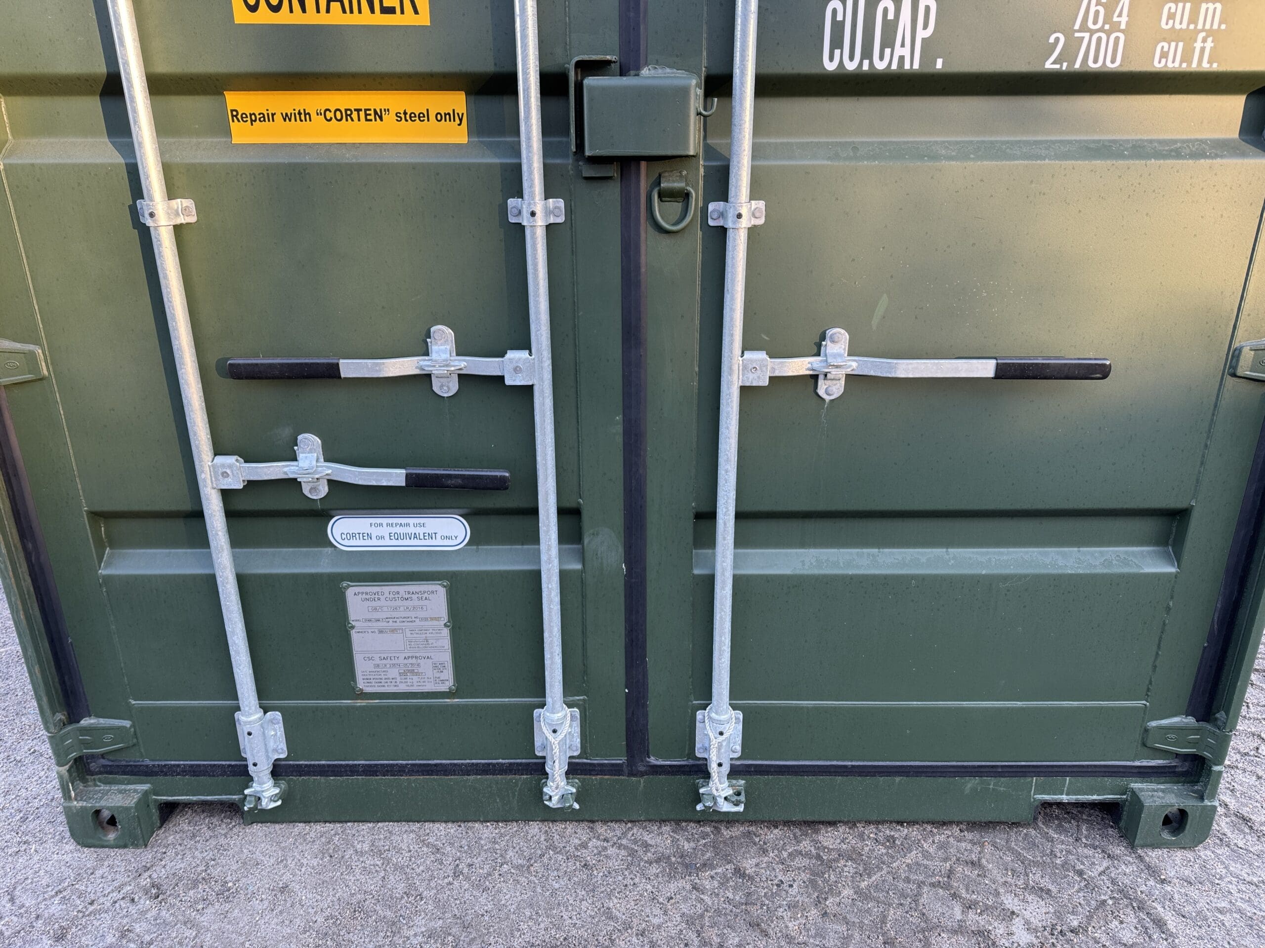 40ft New High Cube Shipping Container – Wind & Watertight – Green — 40ft — new (image 6 of 12)