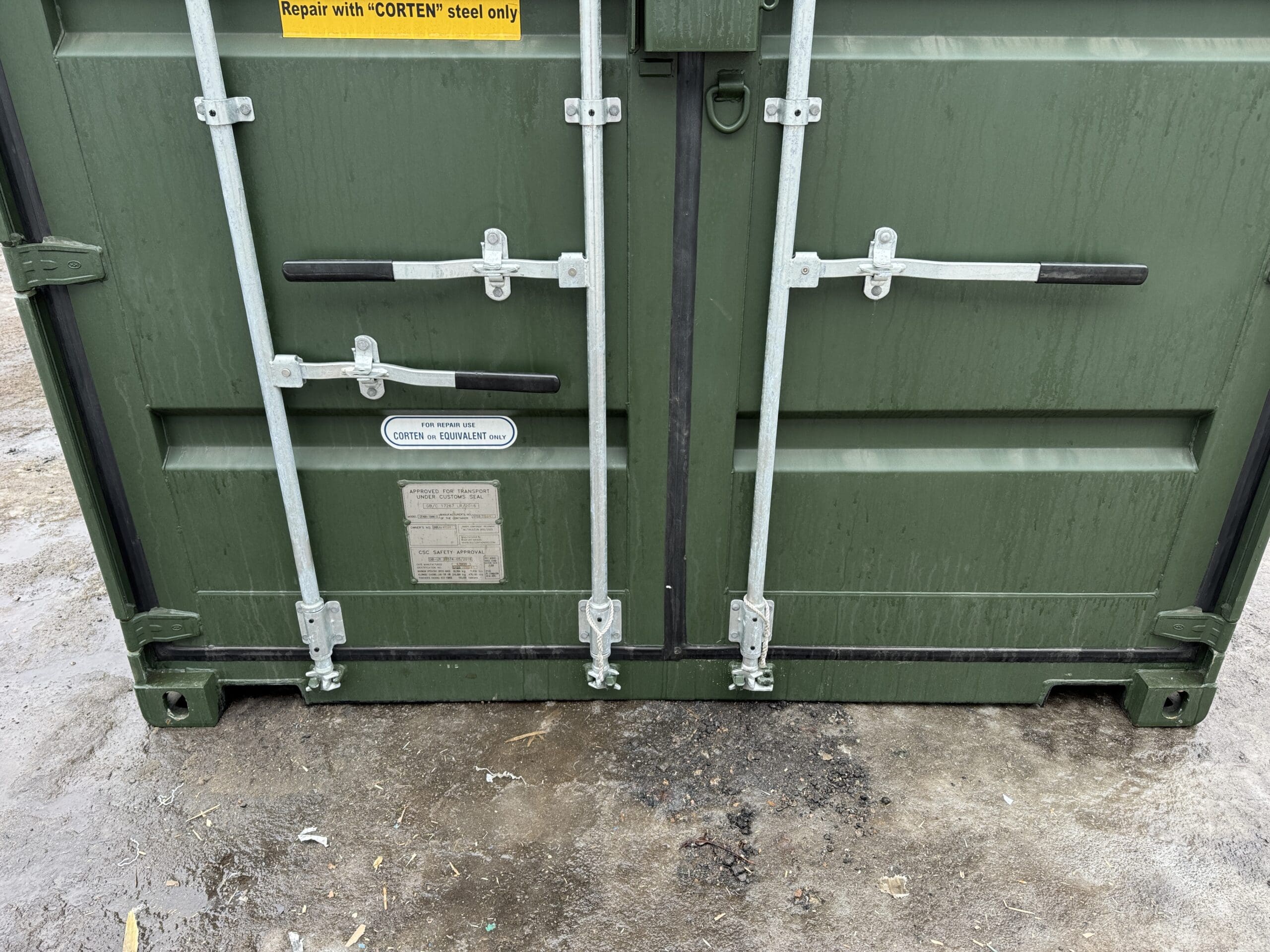 40ft New High Cube Shipping Container – Wind & Watertight – Green — 40ft — new (image 6 of 12)