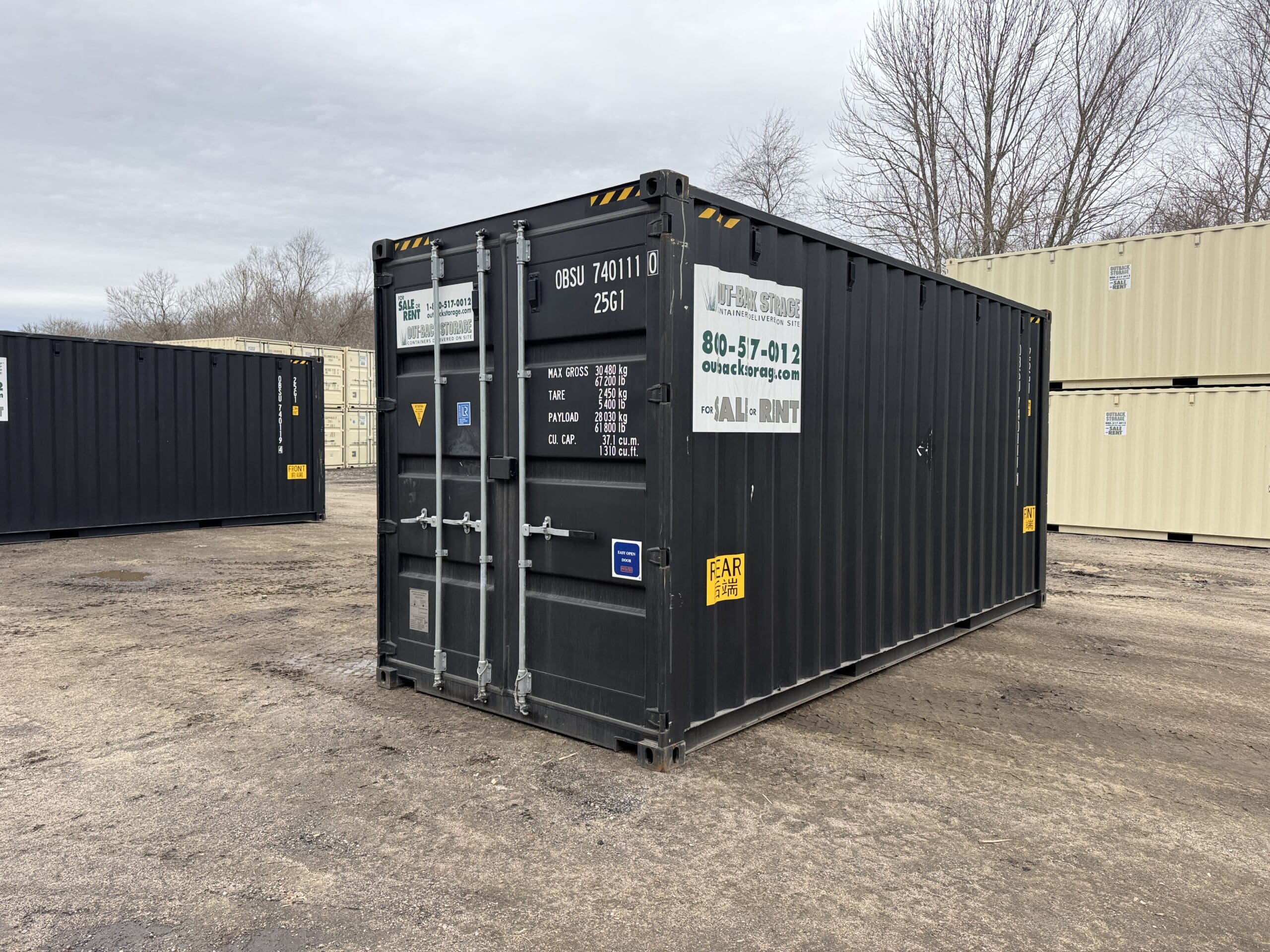 20ft New High Cube Shipping Container – Wind & Watertight – Black — 20ft — new (image 10 of 12)