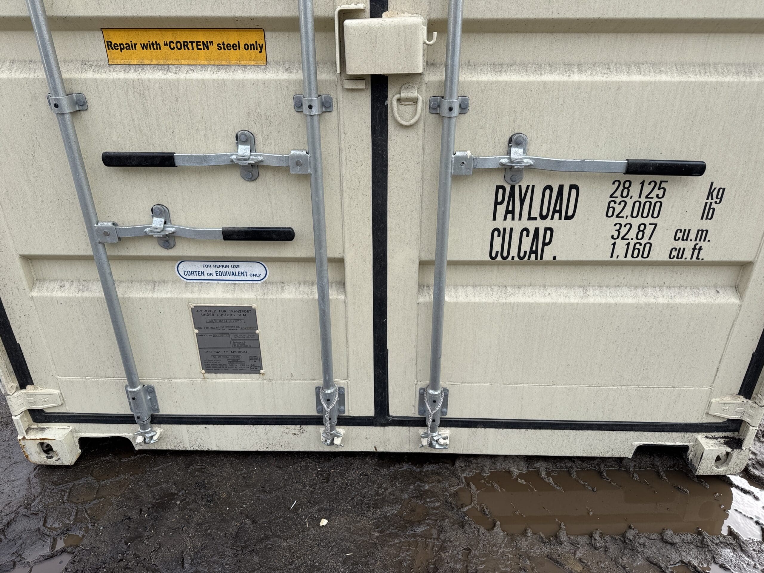 20ft New Shipping Container – Wind & Watertight – Beige — 20ft — new (image 6 of 12)