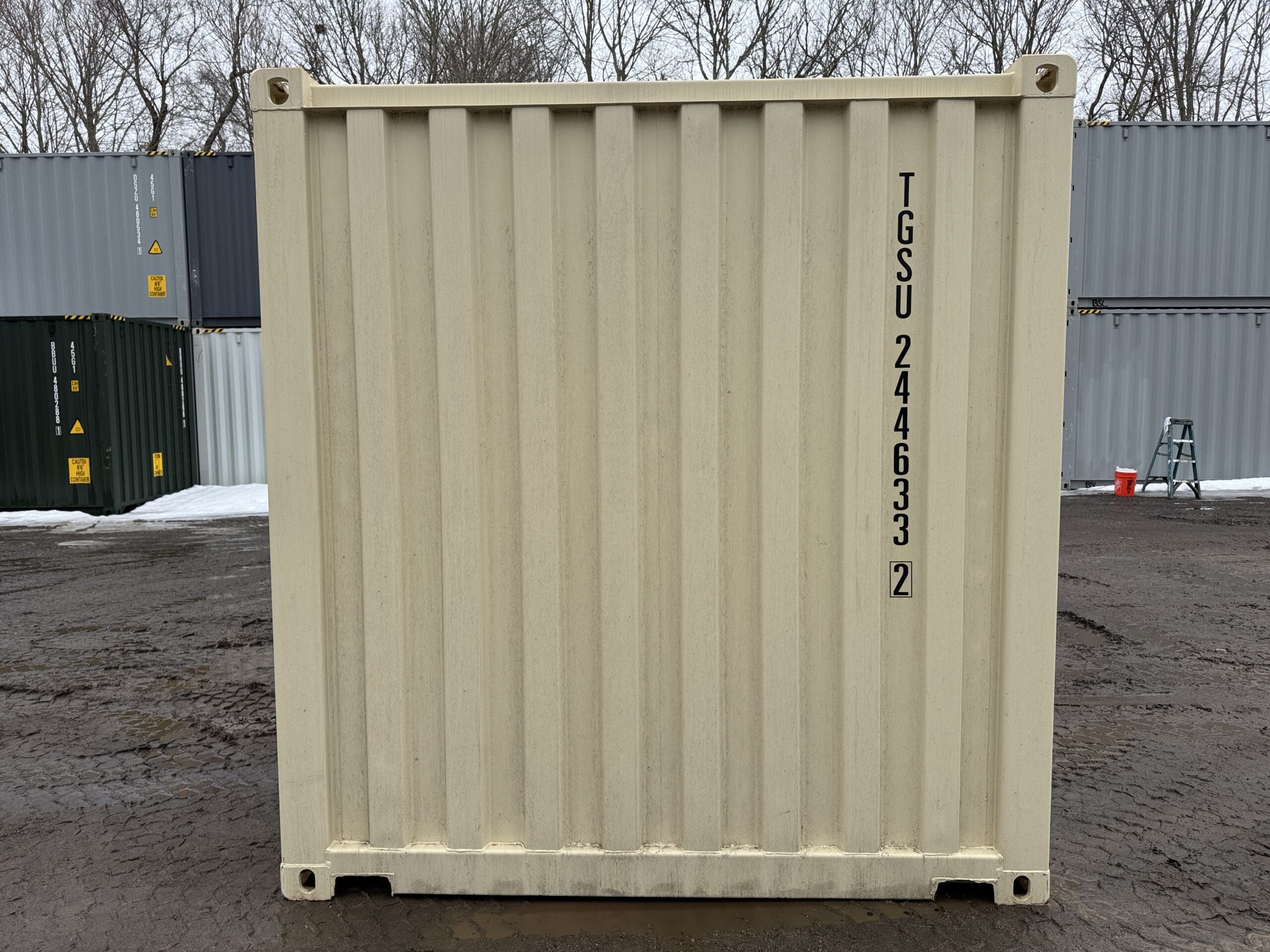 20ft New Shipping Container – Wind & Watertight – Beige — 20ft — new (image 10 of 12)