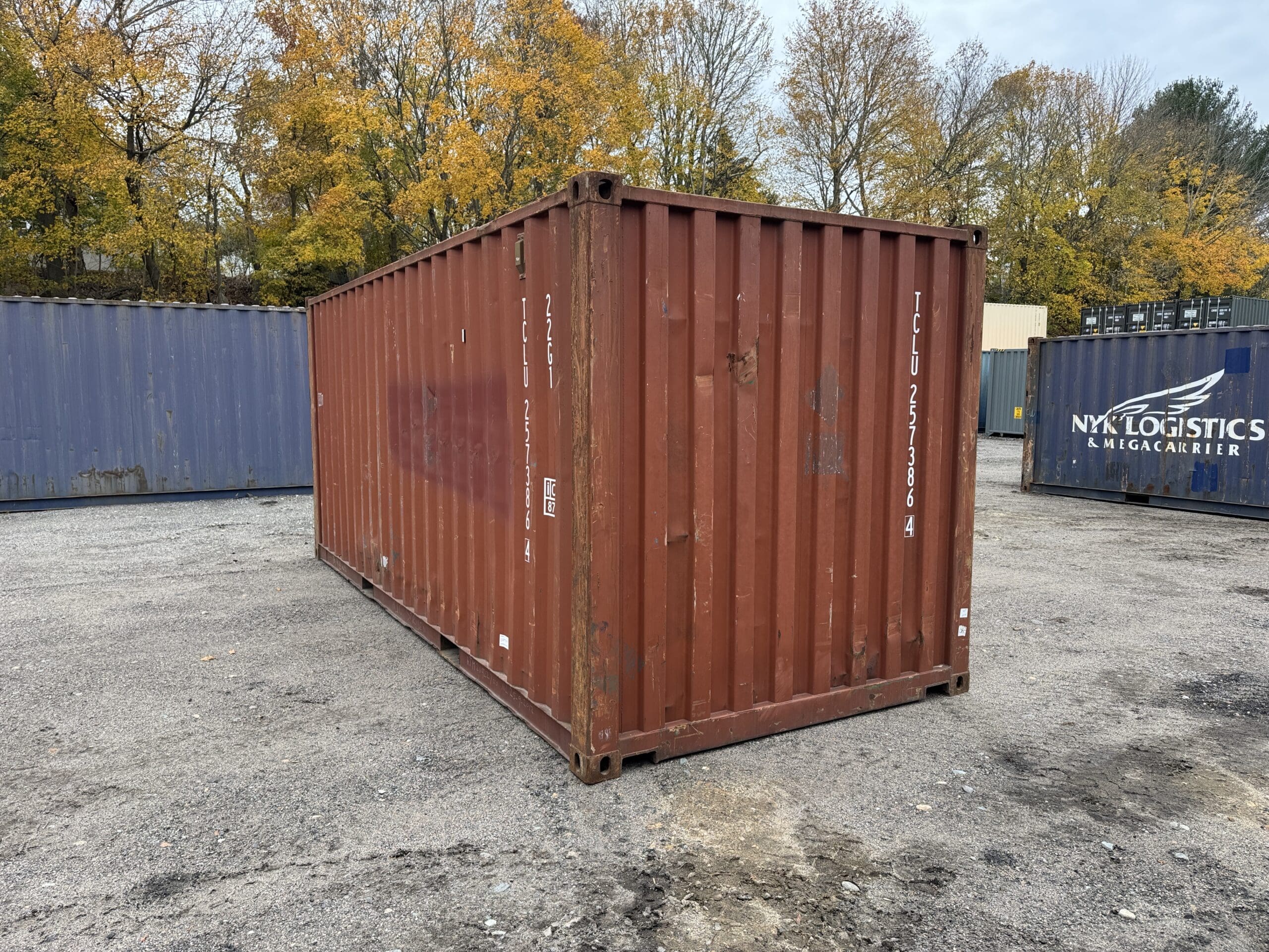 20ft Used Shipping Container – Wind & Watertight – Red — 20ft — used (image 9 of 12)