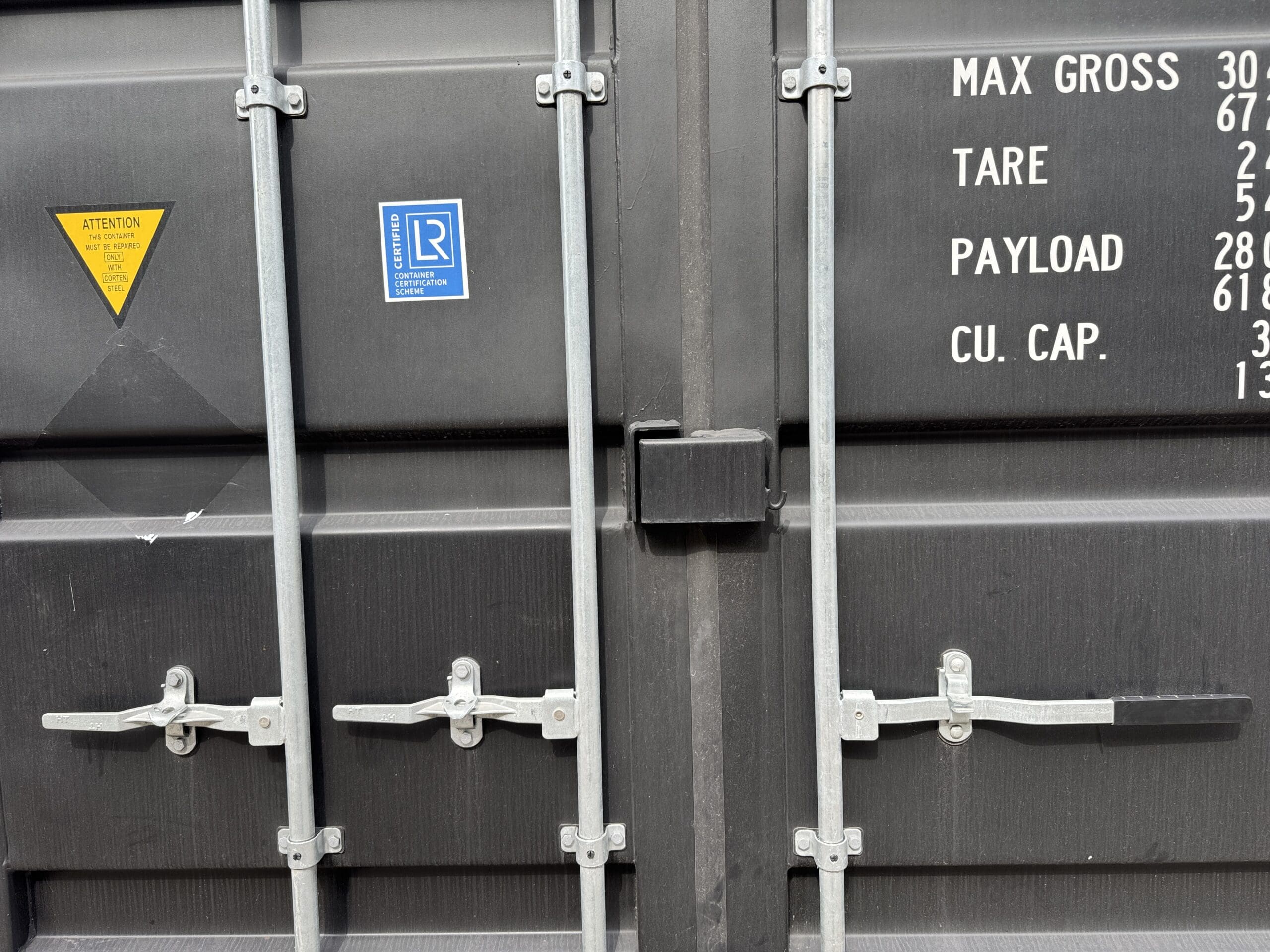 20ft New High Cube Shipping Container – Wind & Watertight – Black — 20ft — new (image 4 of 12)