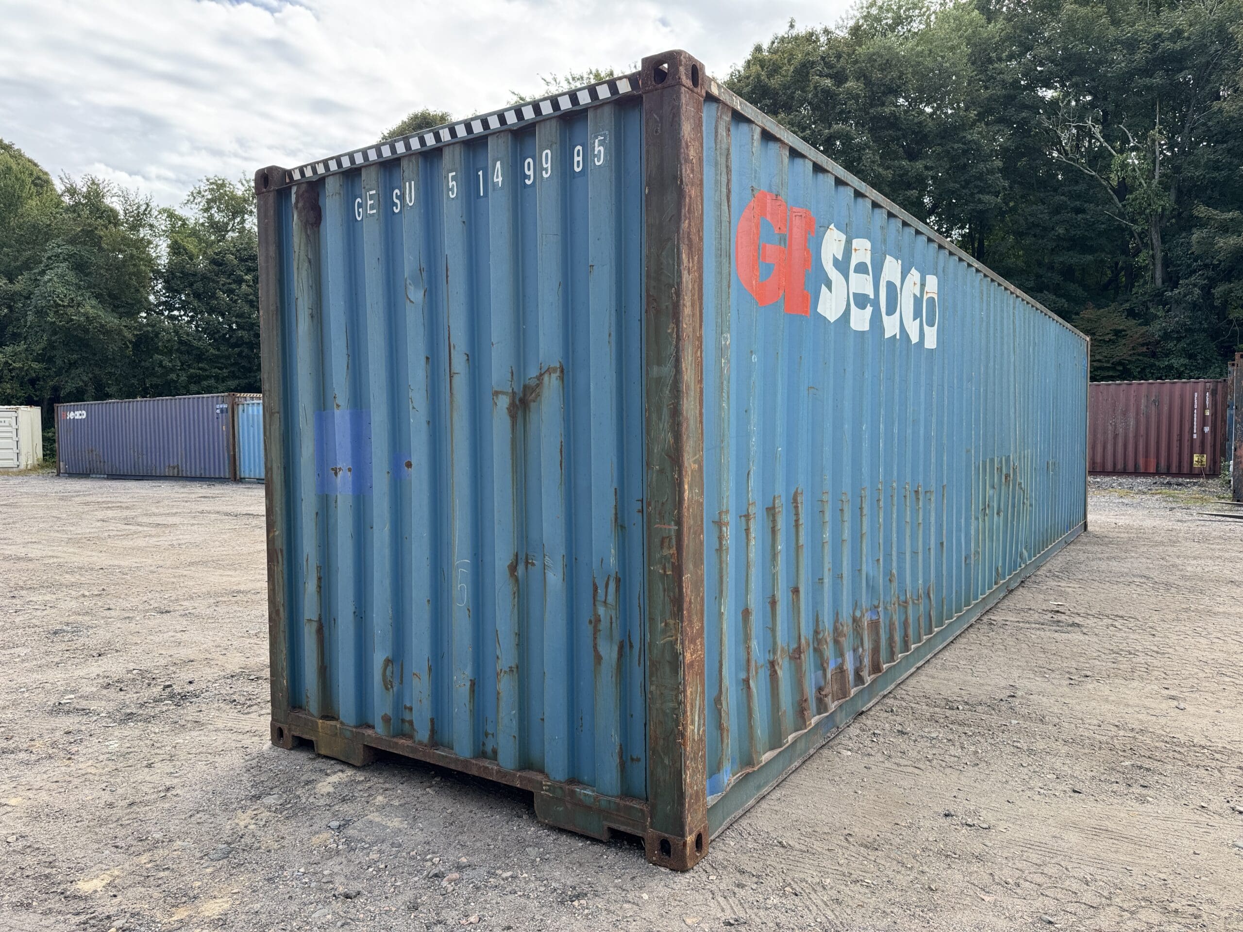 40ft Used High Cube Shipping Container – Wind & Watertight – Blue — 40ft — used (image 10 of 12)