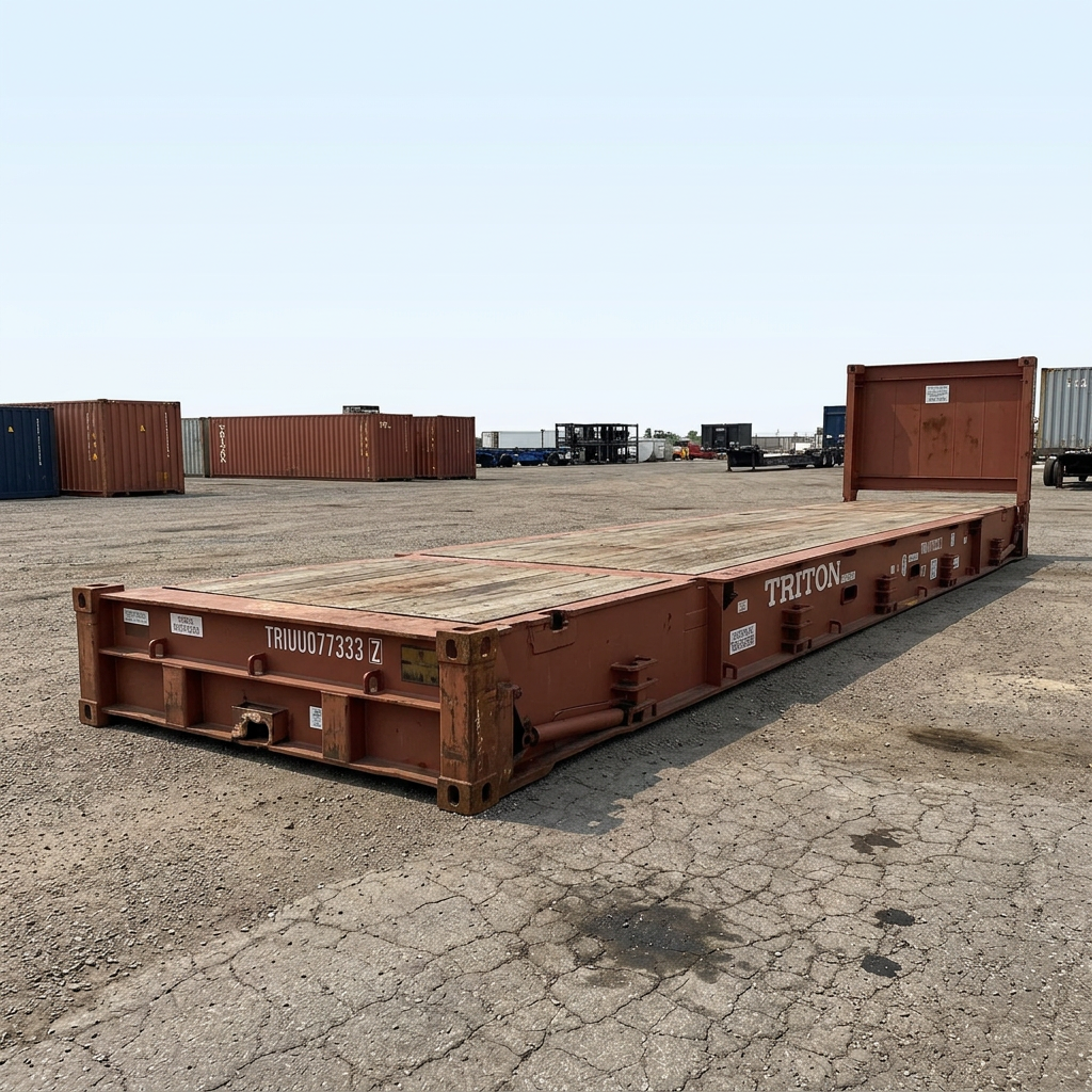 40FT x 8FT New and Used Container Flat Racks — 40FT — new — flat rack containers (image 5 of 6)