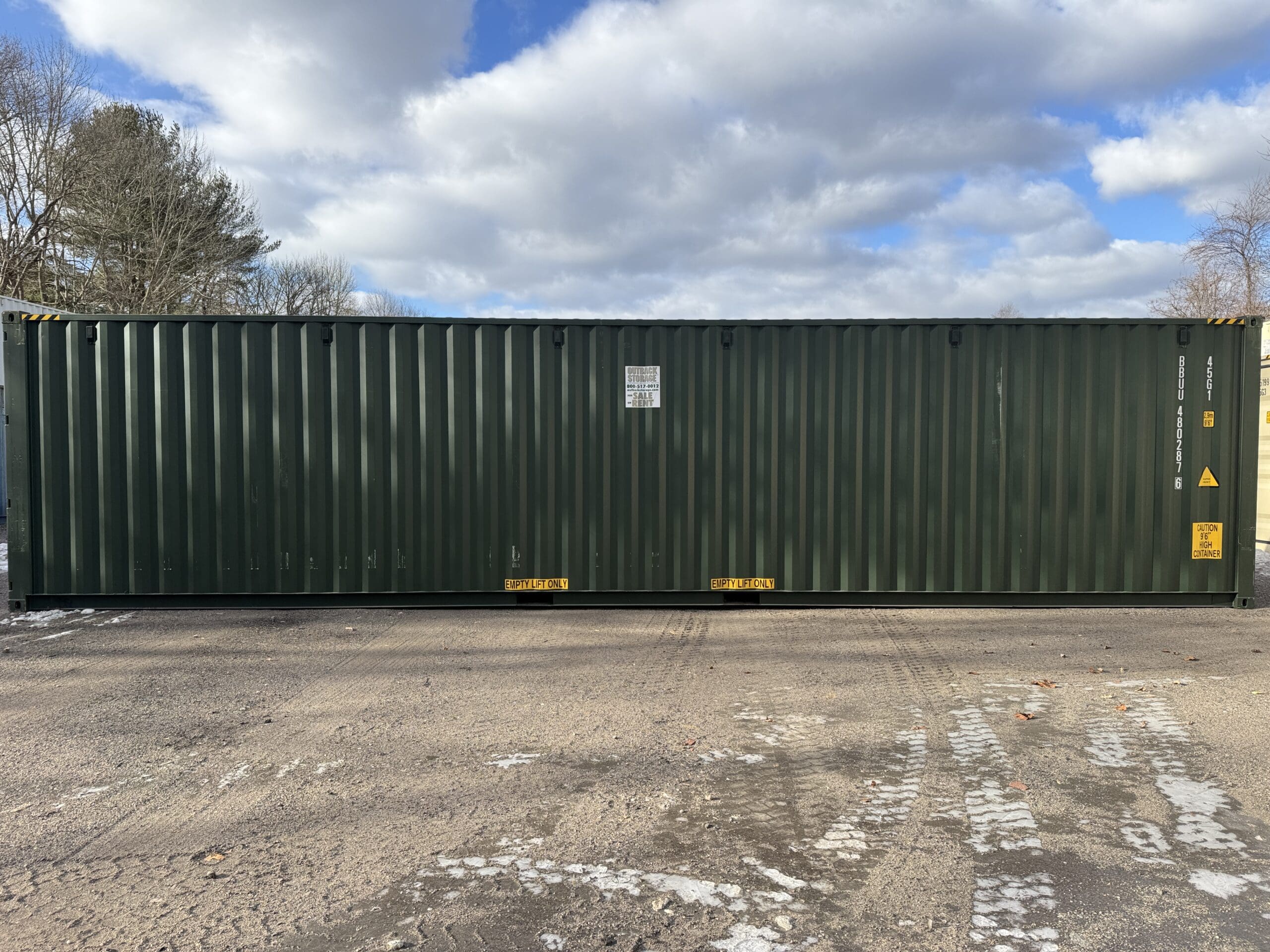 40ft New High Cube Shipping Container – Wind & Watertight – Green — 40ft — new (image 9 of 12)