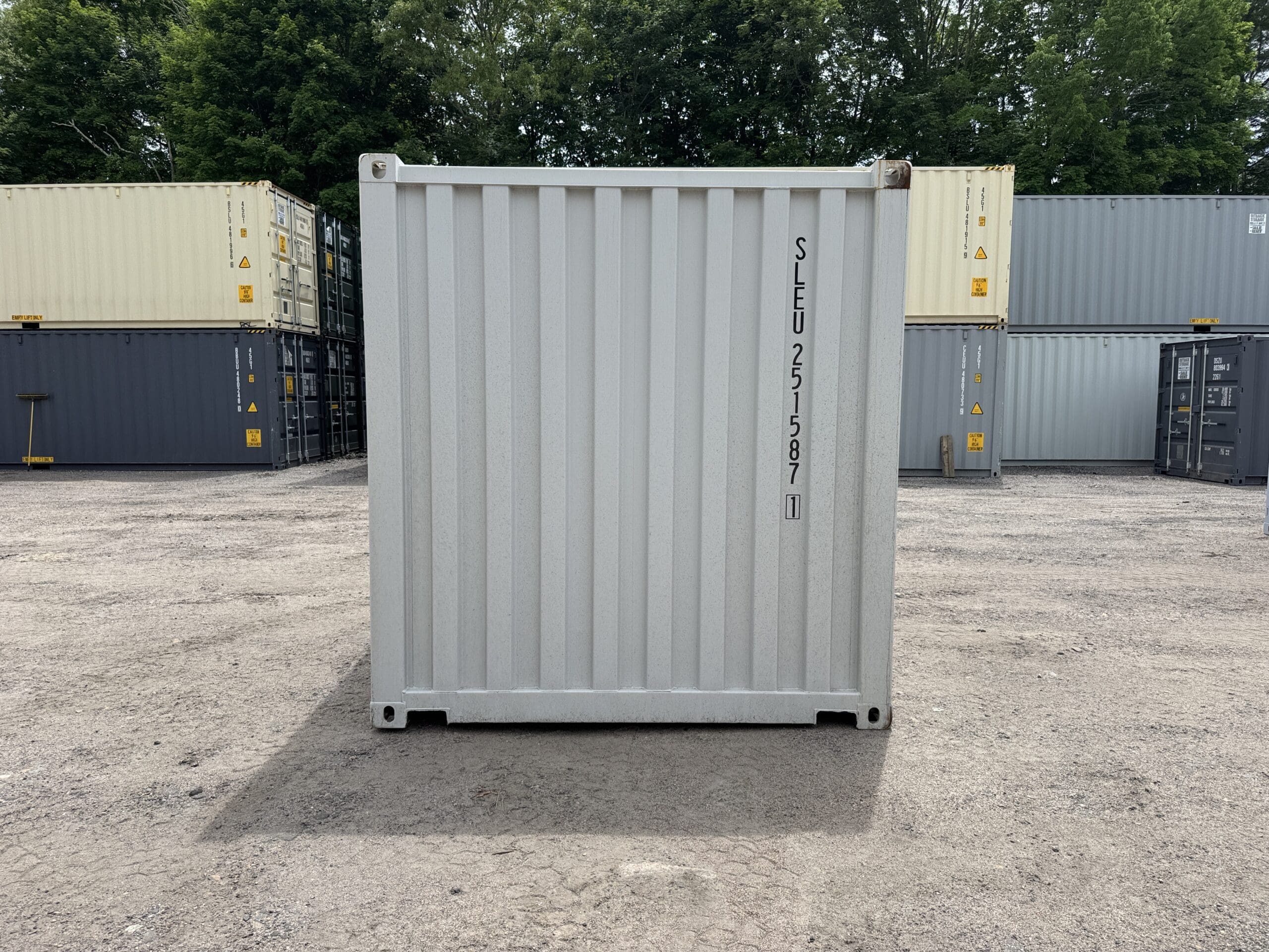 20ft New Shipping Container – Wind & Watertight – Gray — 20ft — new (image 11 of 12)