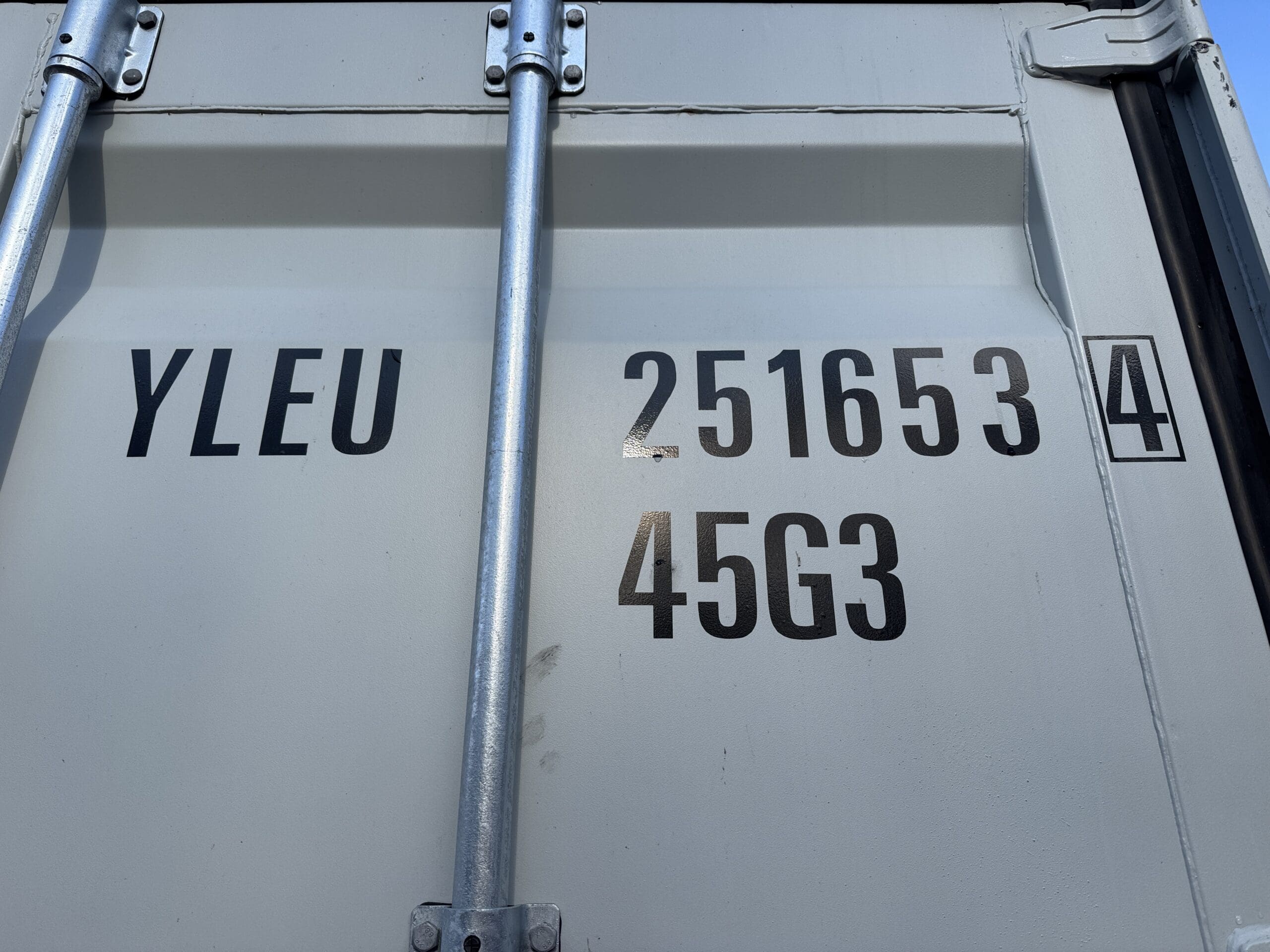 40ft New High Cube Shipping Container – Wind & Watertight – Lt Gray — 40ft — new (image 2 of 12)