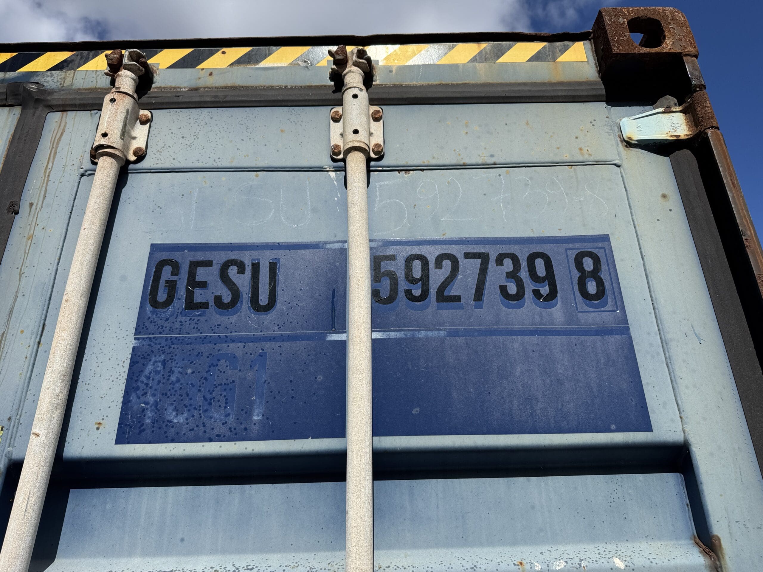 40ft Used High Cube Shipping Container – Wind & Watertight – Blue — 40ft — used (image 2 of 12)