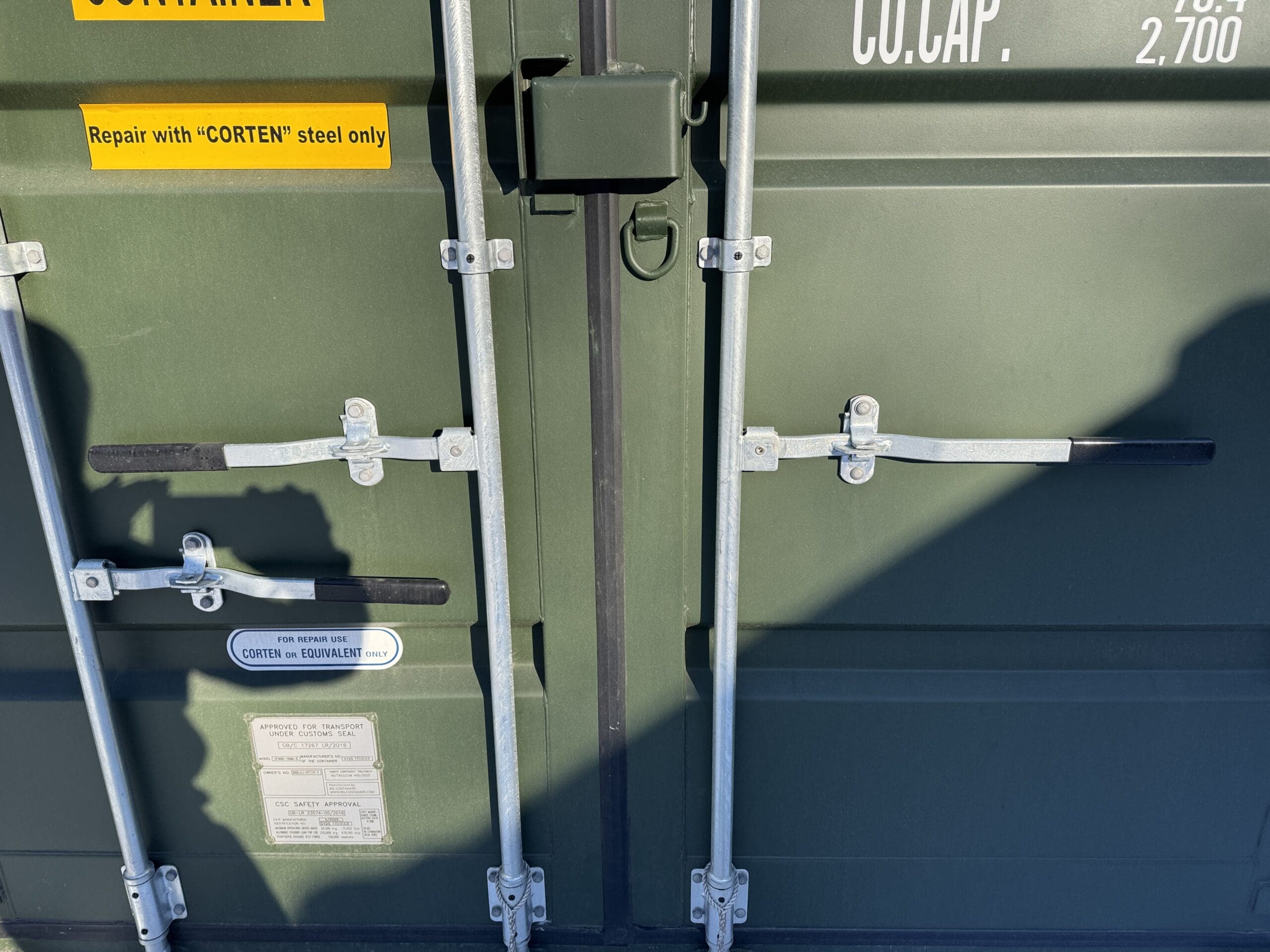 40ft New High Cube Shipping Container – Wind & Watertight – Green — 40ft — new (image 6 of 12)