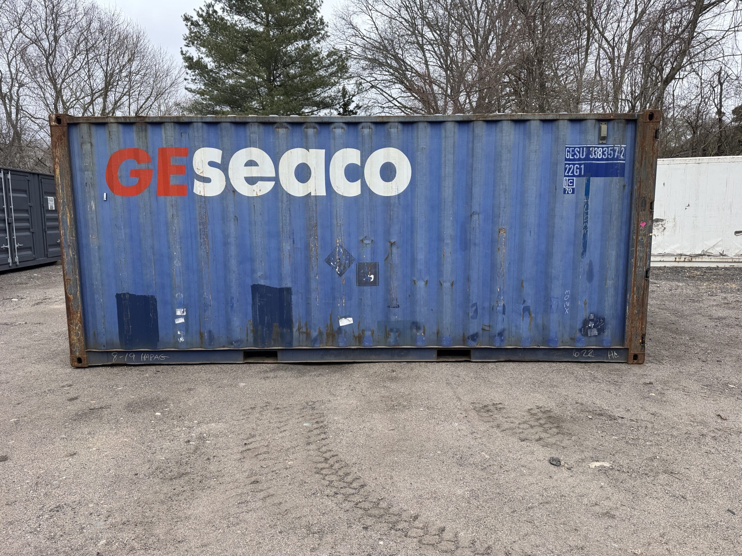 20ft Used Shipping Container – Wind & Watertight – Blue — 20ft — used (image 11 of 12)