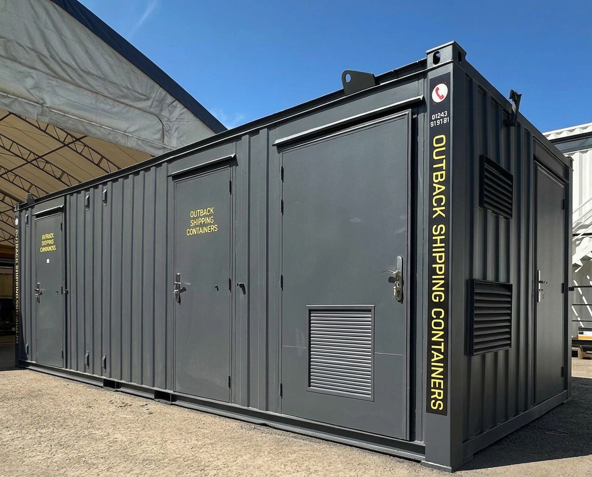 24X9FT Static Welfare Unit — Office, Toilet, Canteen | No 1215 — view 1