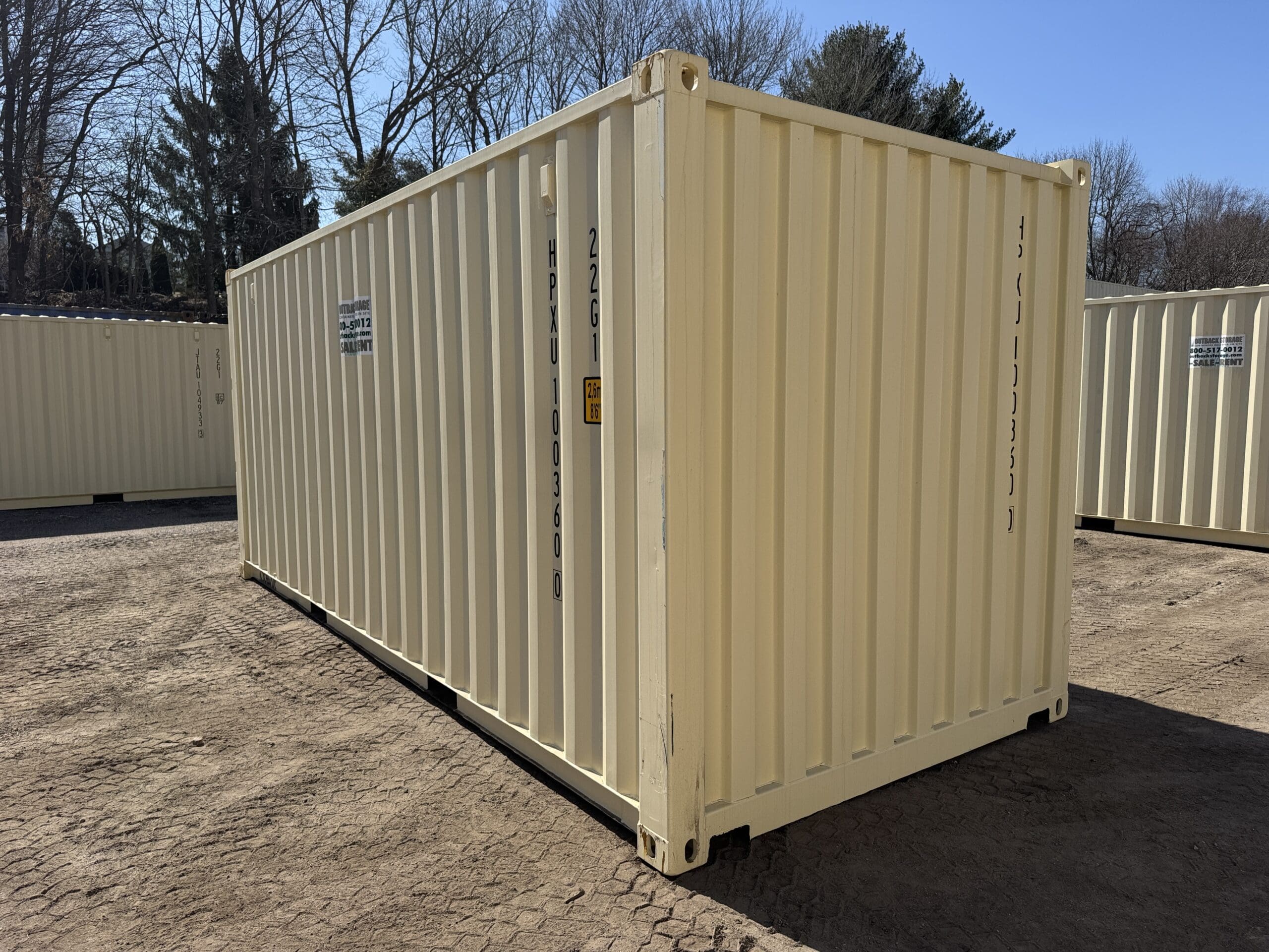 20ft New Shipping Container – Wind & Watertight – Beige — 20ft — new (image 11 of 12)