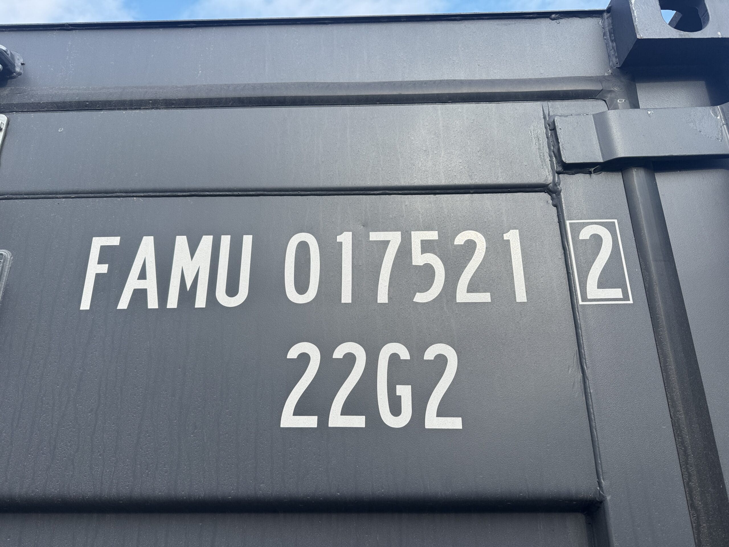 20ft Open Side New Shipping Container – Wind & Watertight – Gray — 20ft — new (image 2 of 12)
