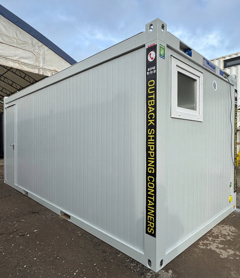 Toilet Block — 5 WC / 5 Basins / 4 Urinals — 20 x 8 ft NEW Portable — Grey — No 797 — product gallery image 15 of 19