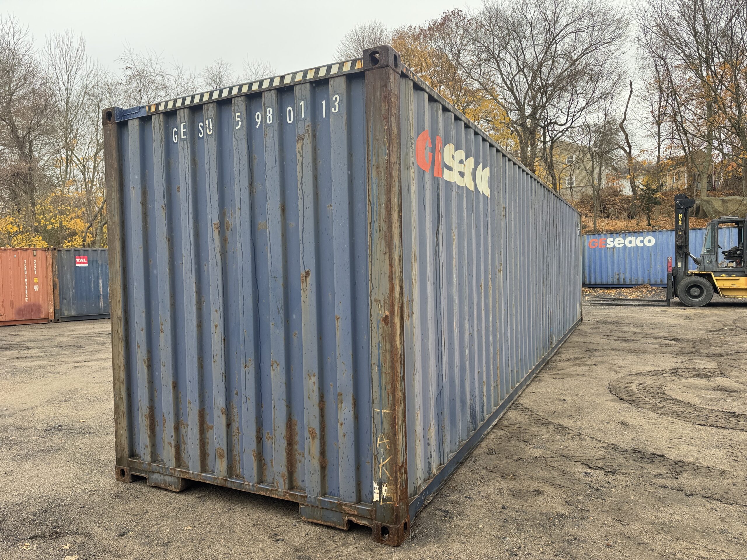 40ft Used High Cube Shipping Container – Wind & Watertight – Blue — 40ft — used (image 7 of 12)