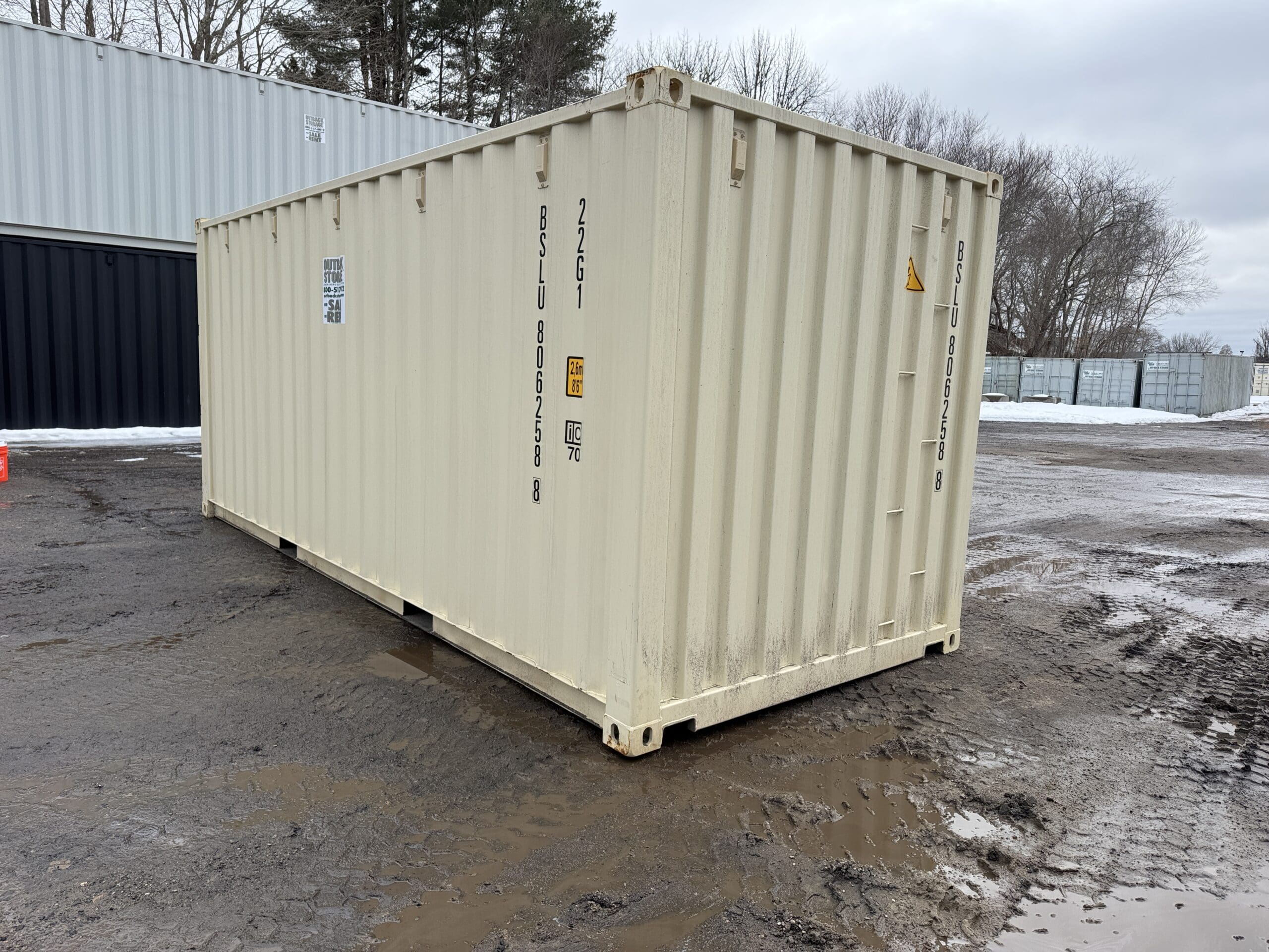 20ft New Shipping Container – Wind & Watertight – Beige — 20ft — new (image 8 of 12)