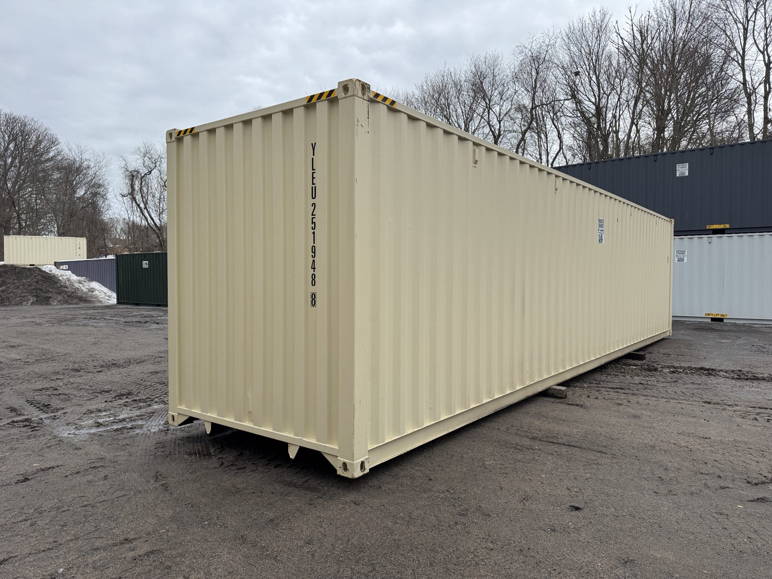 40ft New High Cube Shipping Container – Wind & Watertight – Beige — 40ft — new (image 11 of 12)
