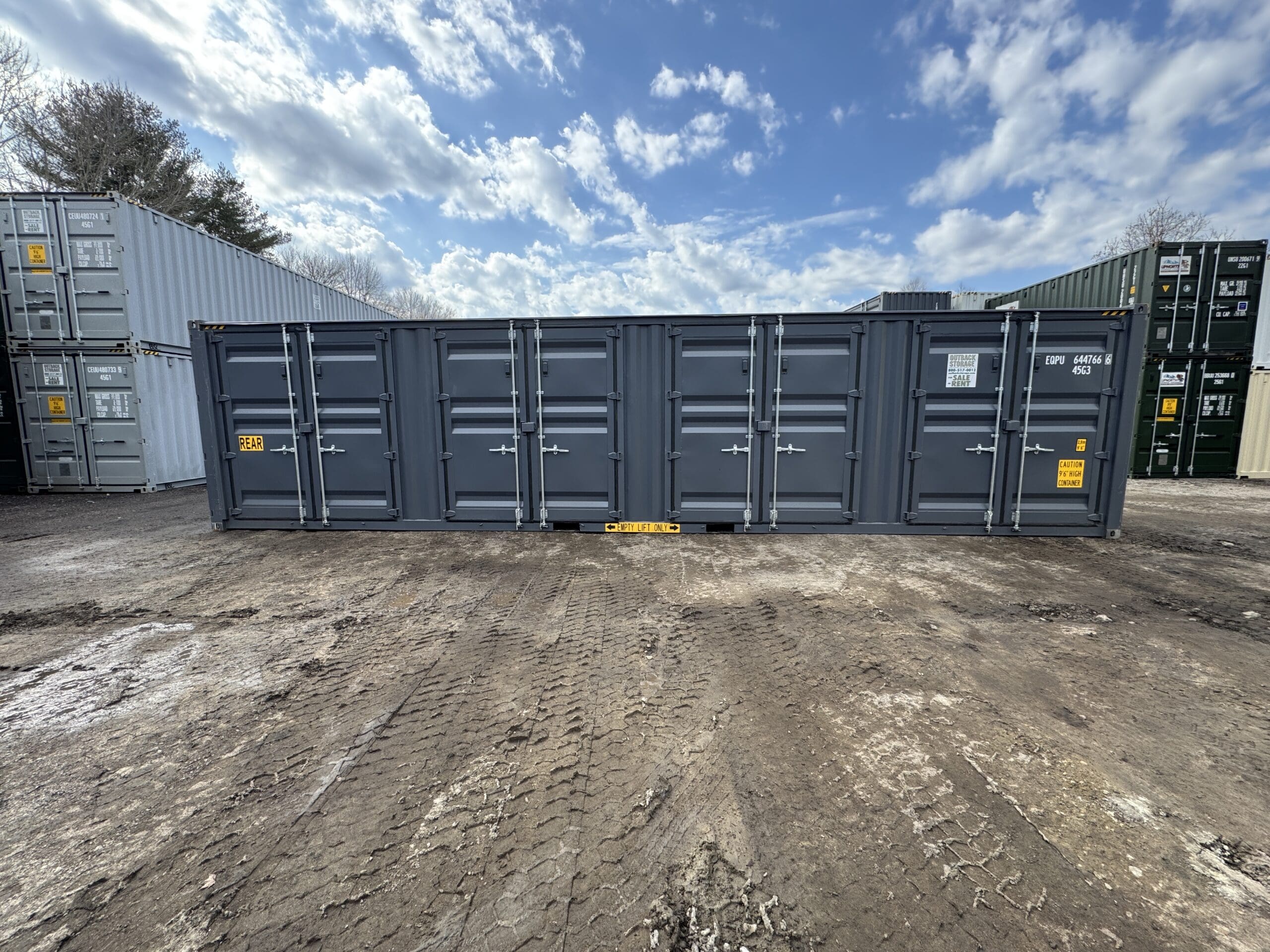40ft New High Cube Shipping Container – Wind & Watertight – Dk Gray — 40ft — new (image 9 of 12)