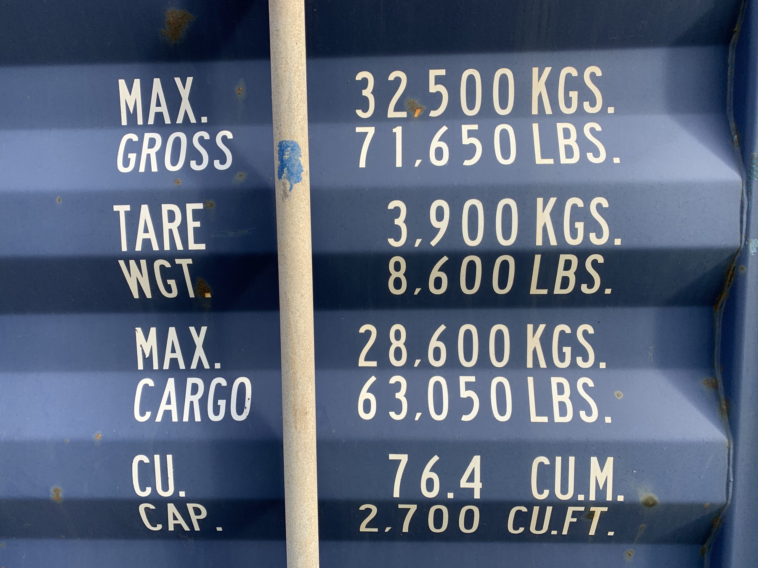 40ft As-Is High Cube Shipping Container – Wind & Watertight – Blue — 40ft — as_is (image 5 of 12)