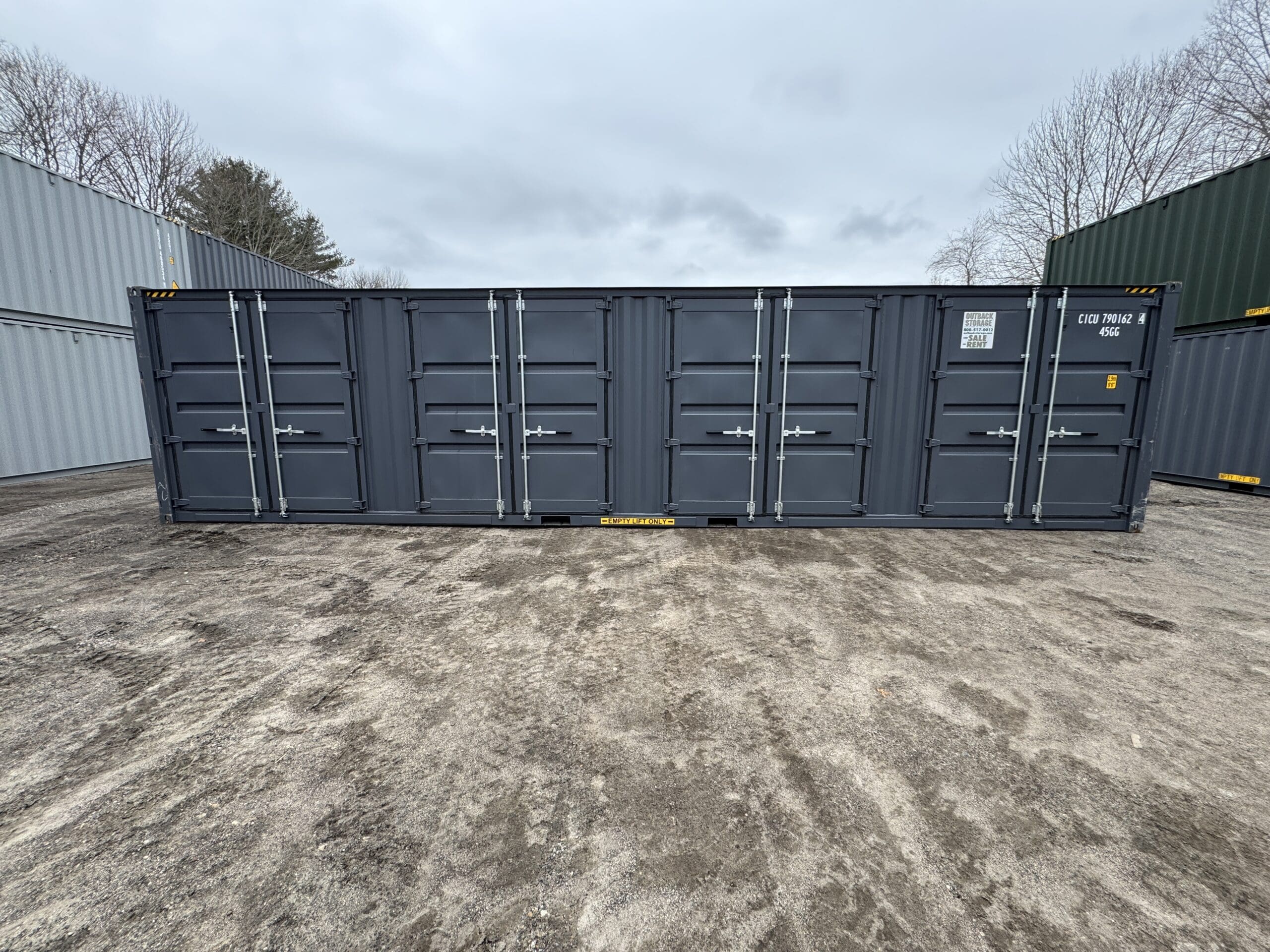 40ft New High Cube Shipping Container – Wind & Watertight – Dk Gray — 40ft — new (image 8 of 12)