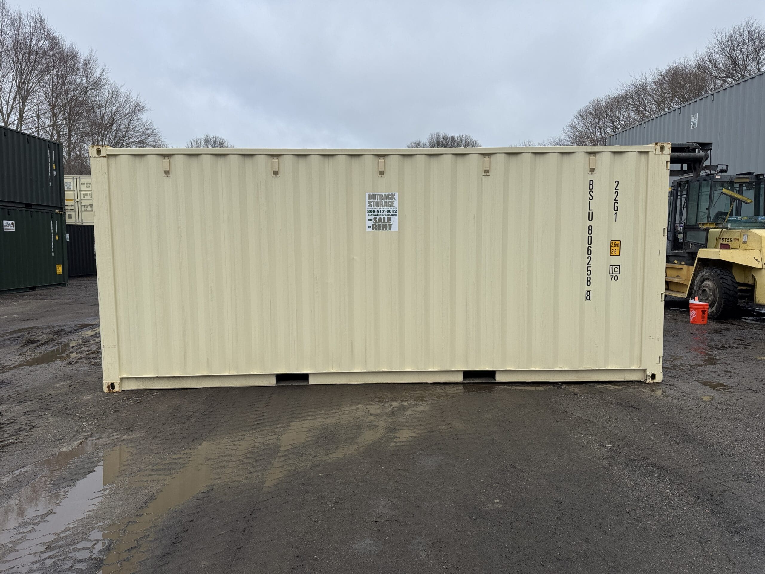 20ft New Shipping Container – Wind & Watertight – Beige — 20ft — new (image 11 of 12)