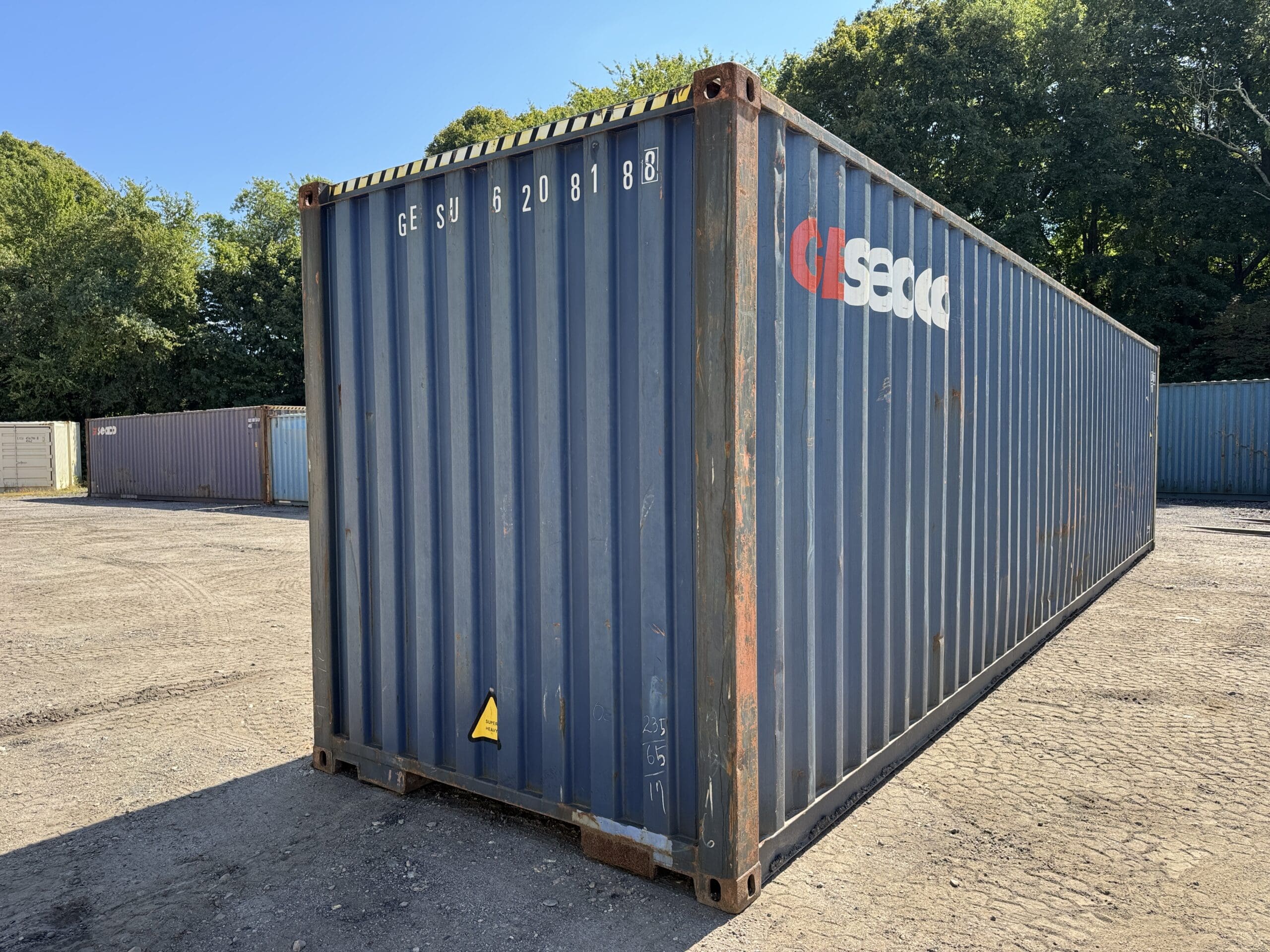 40ft Used High Cube Shipping Container – Wind & Watertight – Blue — 40ft — used (image 9 of 12)