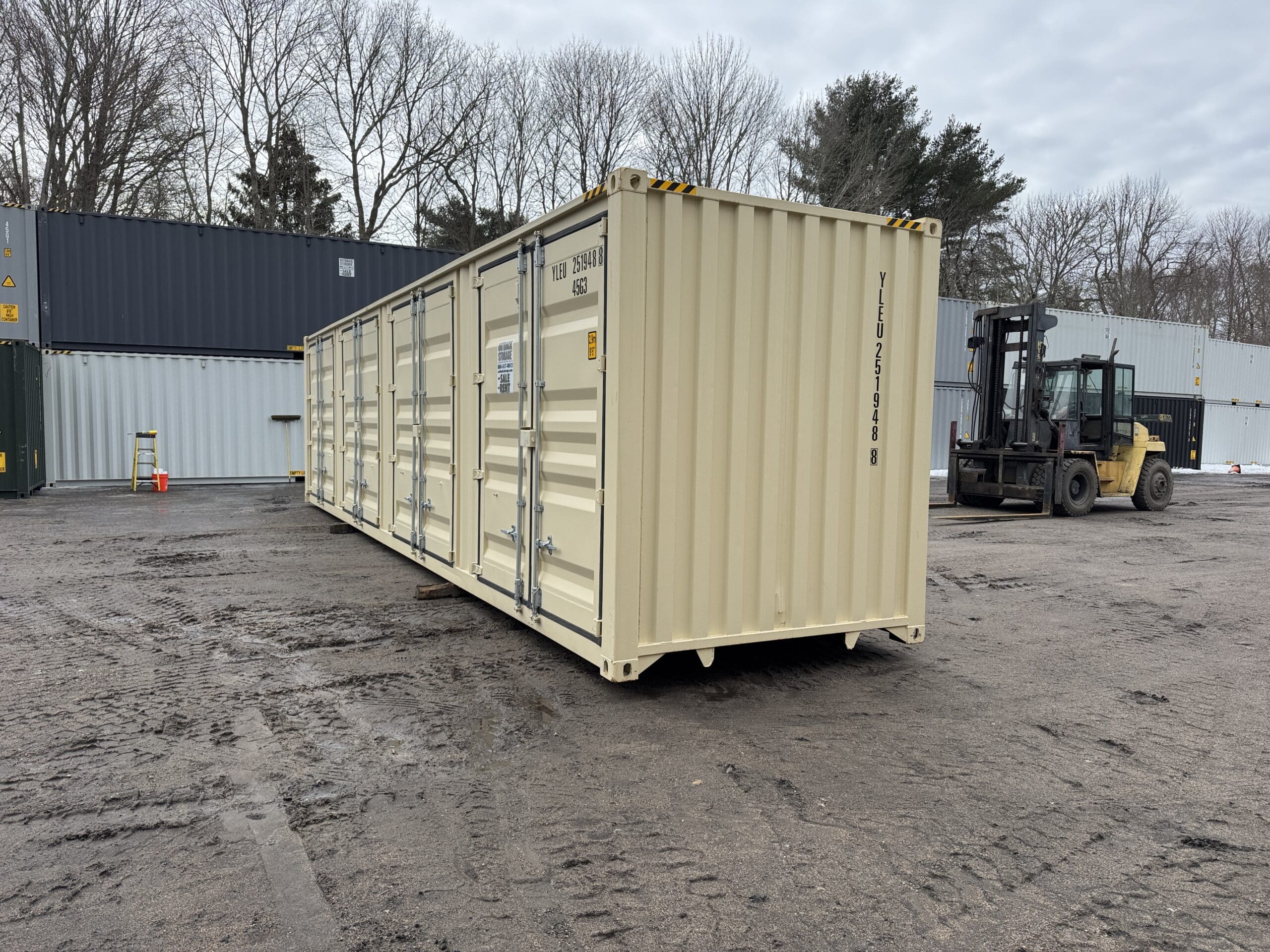 40ft New High Cube Shipping Container – Wind & Watertight – Beige — 40ft — new (image 9 of 12)