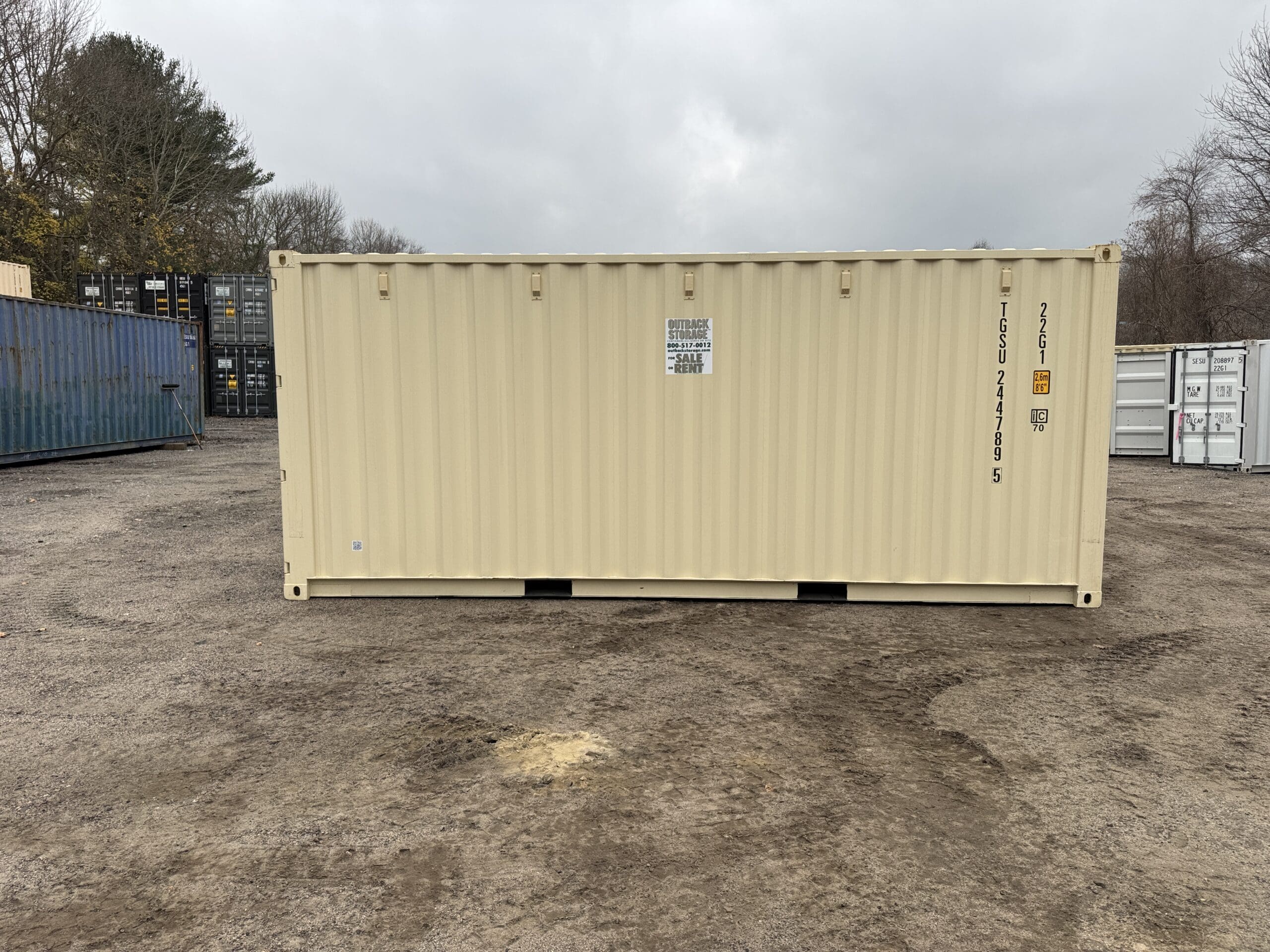 20ft New Shipping Container – Wind & Watertight – Beige — 20ft — new (image 8 of 12)