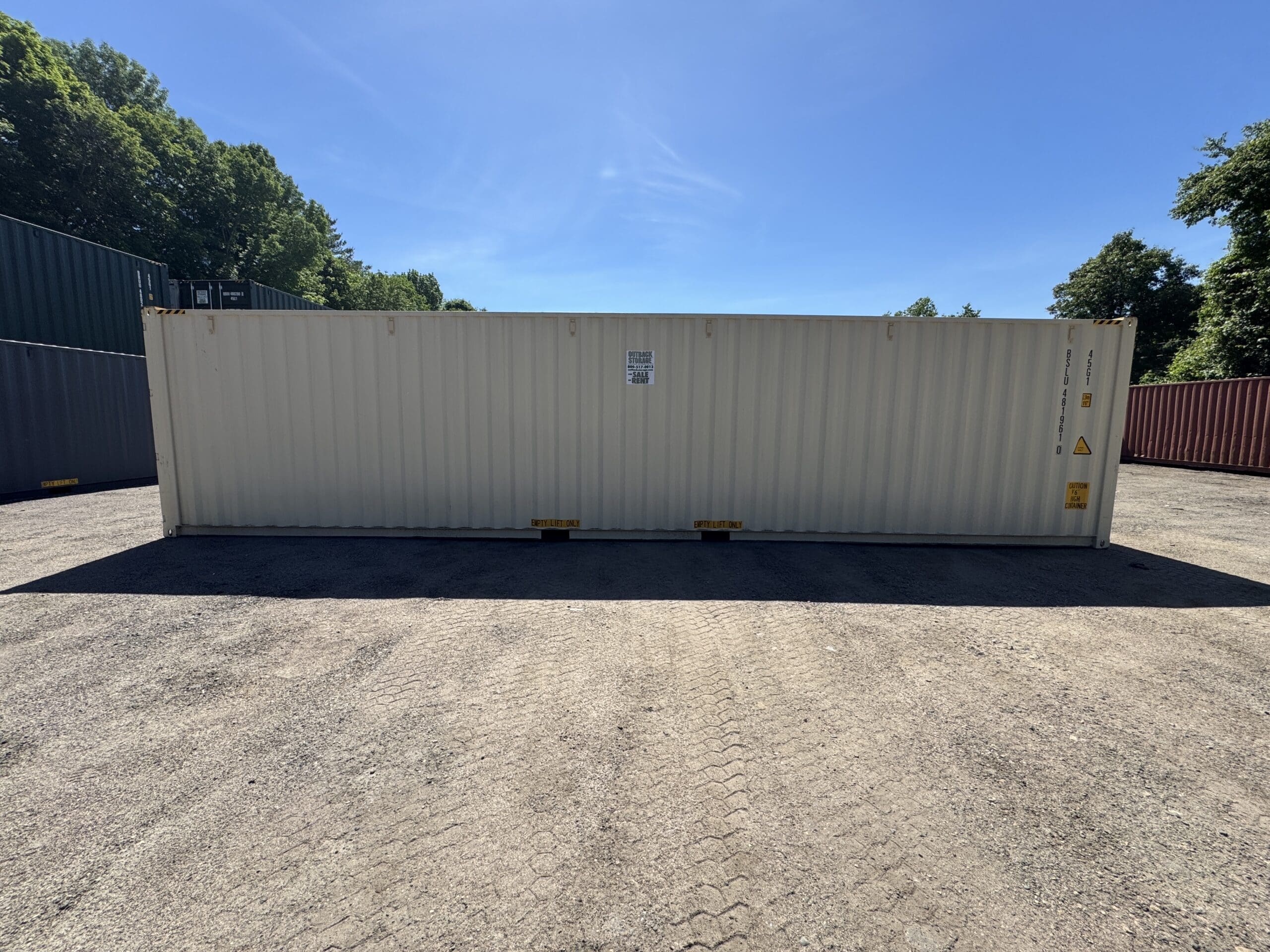 40ft New High Cube Shipping Container – Wind & Watertight – Beige — 40ft — new (image 9 of 12)