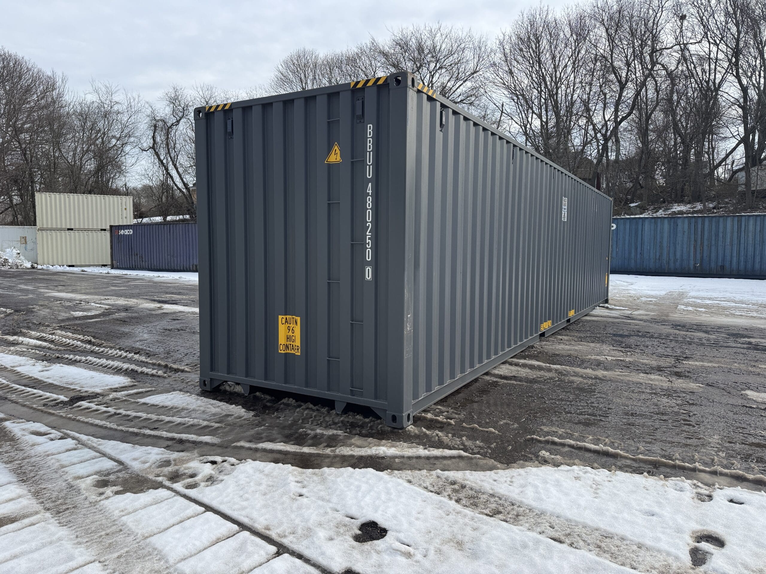 40ft New High Cube Shipping Container – Wind & Watertight – Gray — 40ft — new (image 12 of 12)