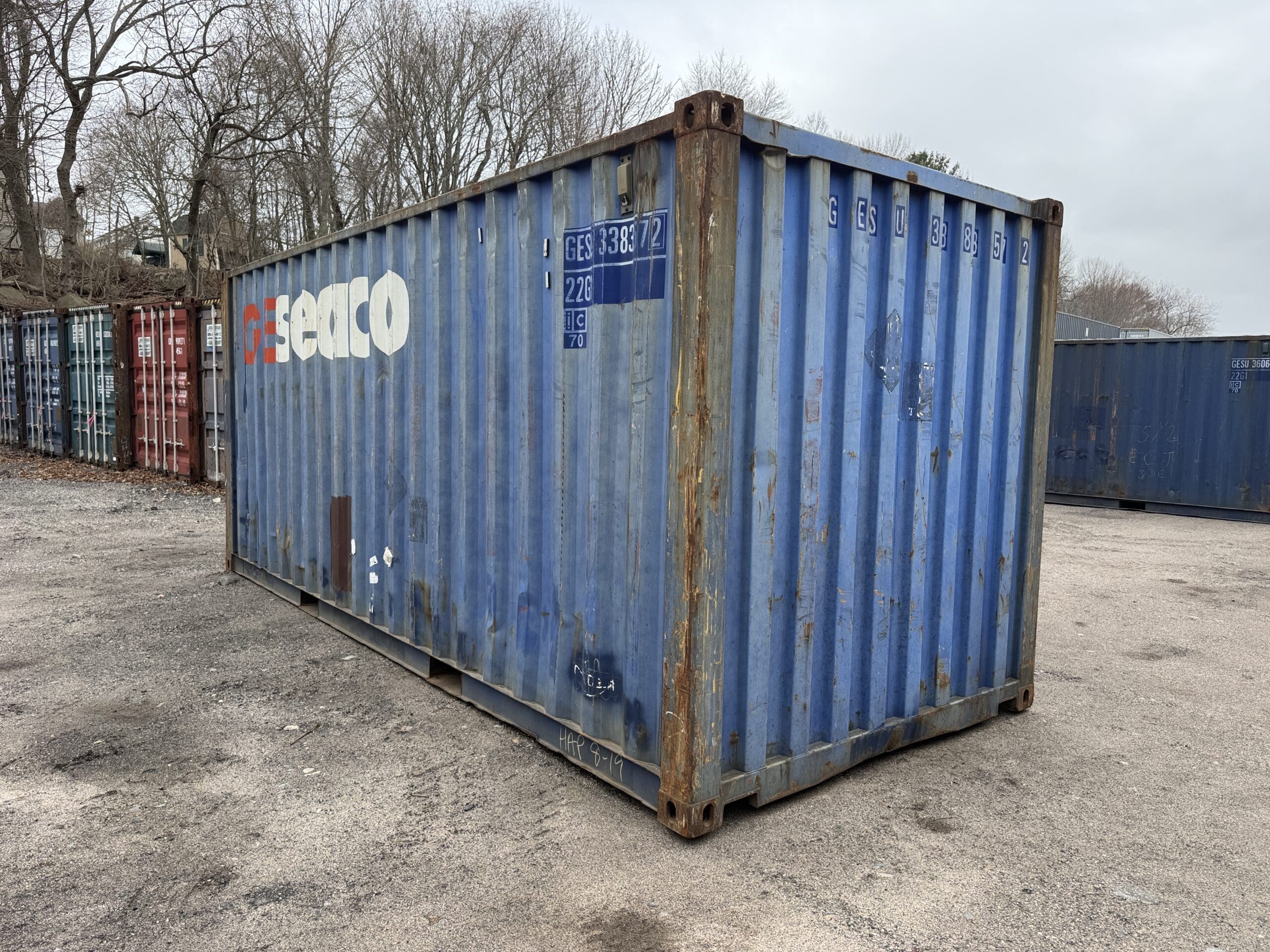 20ft Used Shipping Container – Wind & Watertight – Blue — 20ft — used (image 8 of 12)