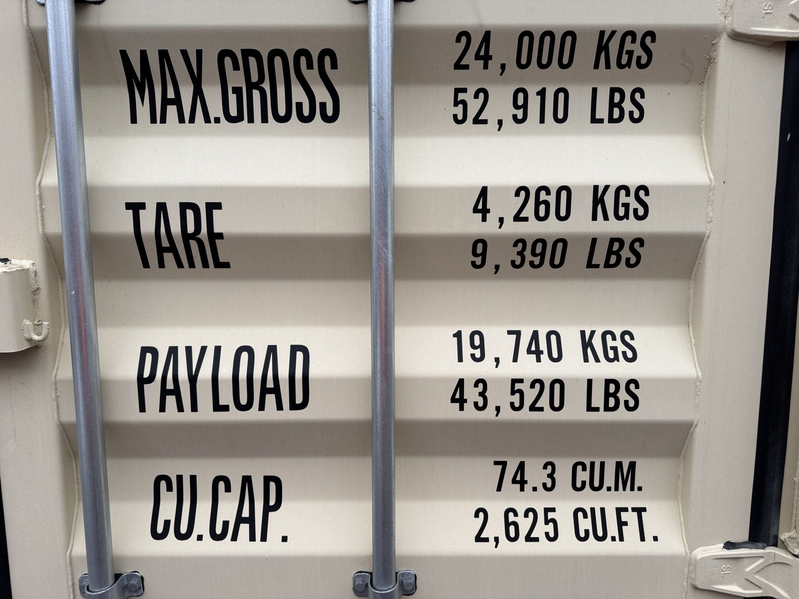 40ft New High Cube Shipping Container – Wind & Watertight – Beige — 40ft — new (image 4 of 12)