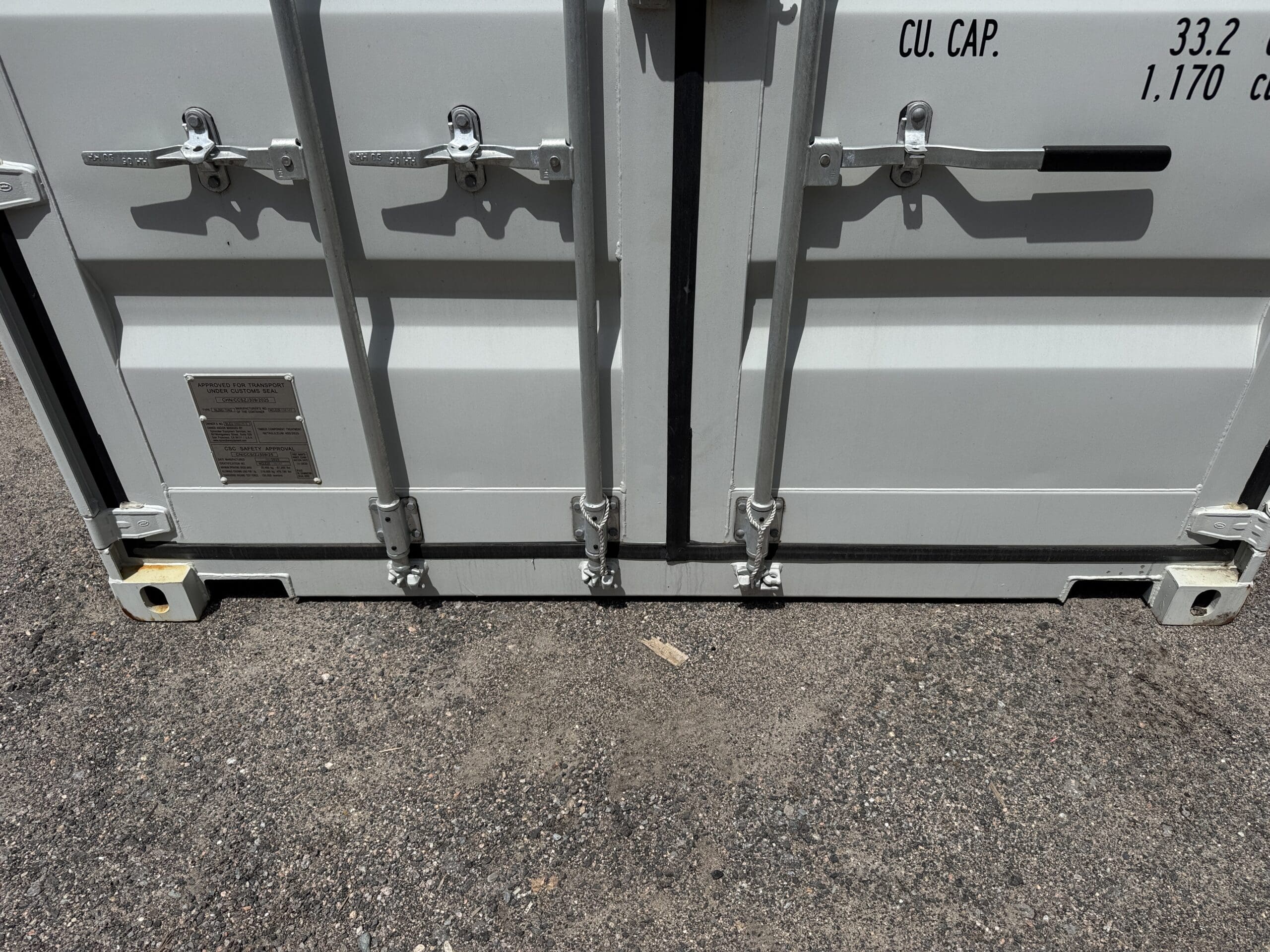 20ft New Shipping Container – Wind & Watertight – Gray — 20ft — new (image 6 of 12)