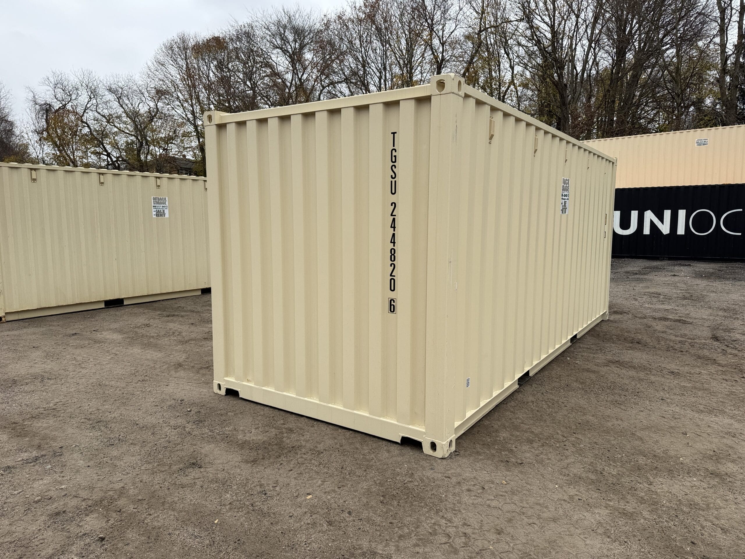 20ft New Shipping Container – Wind & Watertight – Beige — 20ft — new (image 11 of 12)