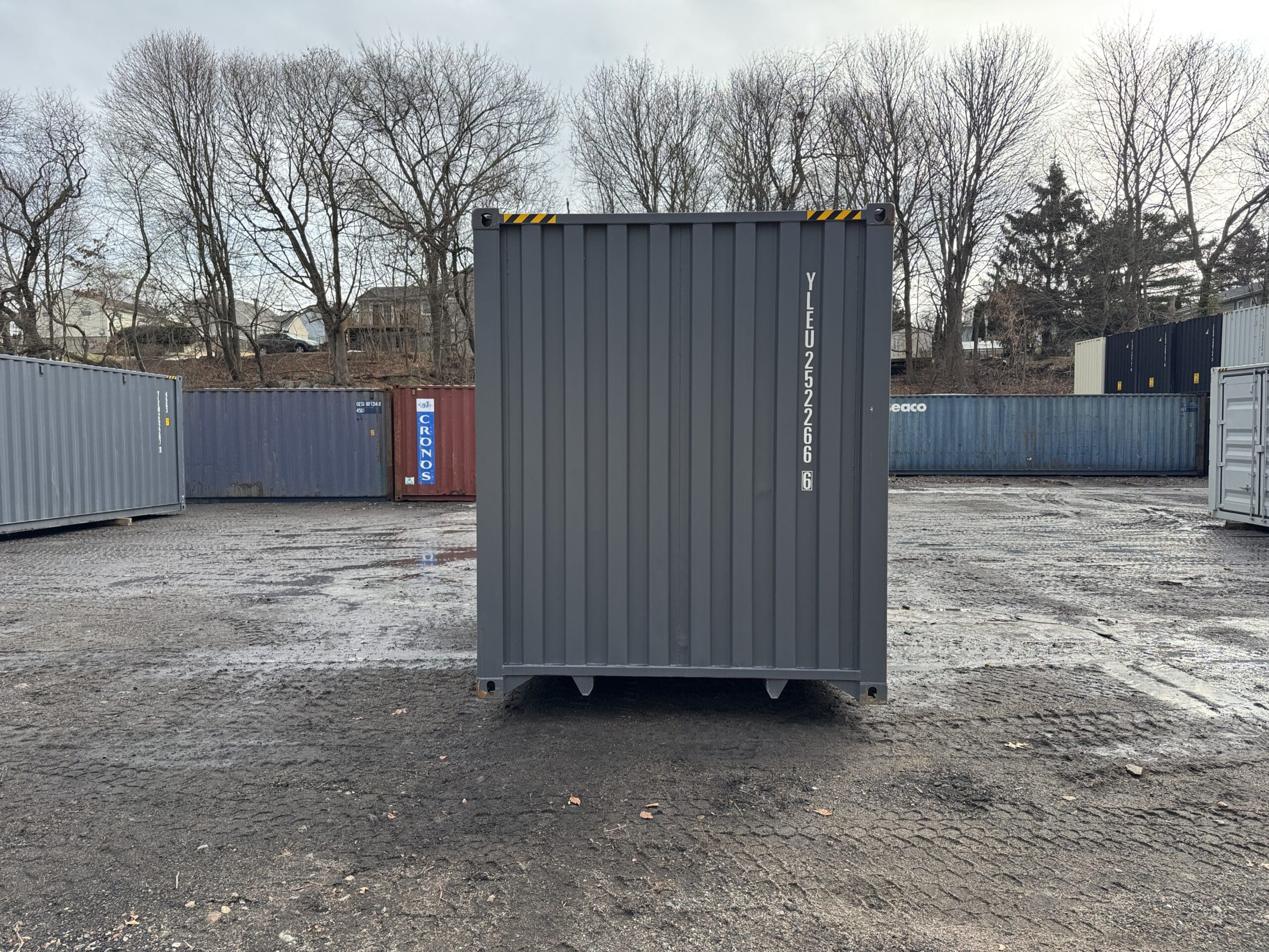 40ft New High Cube Shipping Container – Wind & Watertight – Dk Gray — 40ft — new (image 11 of 12)
