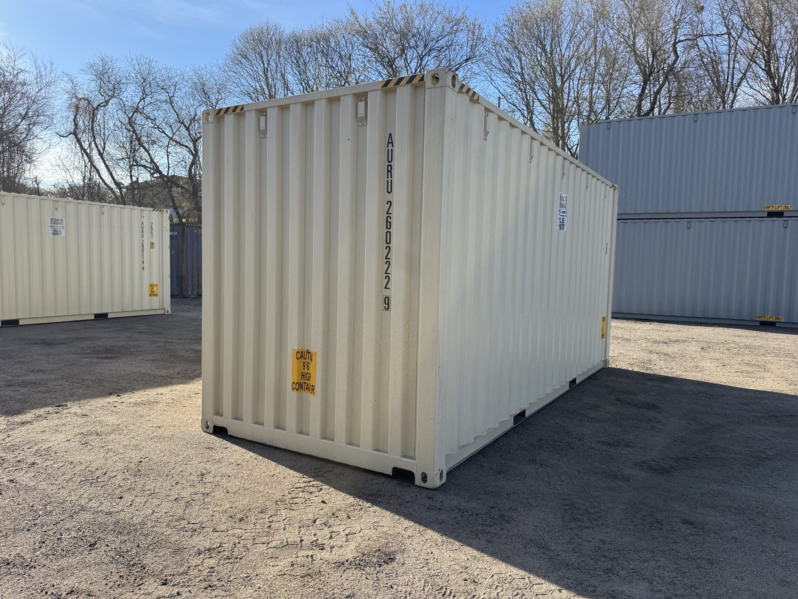 20ft New High Cube Shipping Container – Wind & Watertight – Beige — 20ft — new (image 12 of 12)