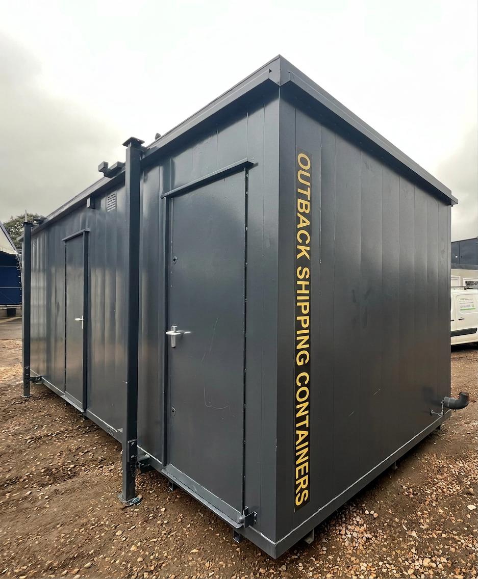 Toilet Block Cabin — 24 x 9 ft Anti-Vandal — 5+1 Container Toilet WC — No 738 — product gallery image 10 of 13