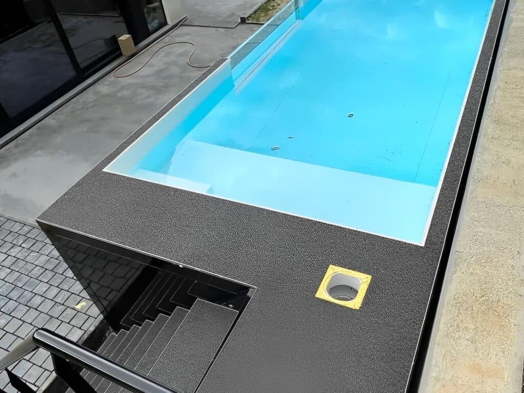 20ft Shipping Container Swimming Pool with Convenient Side Staircase — 20ft — new (image 8 of 10)